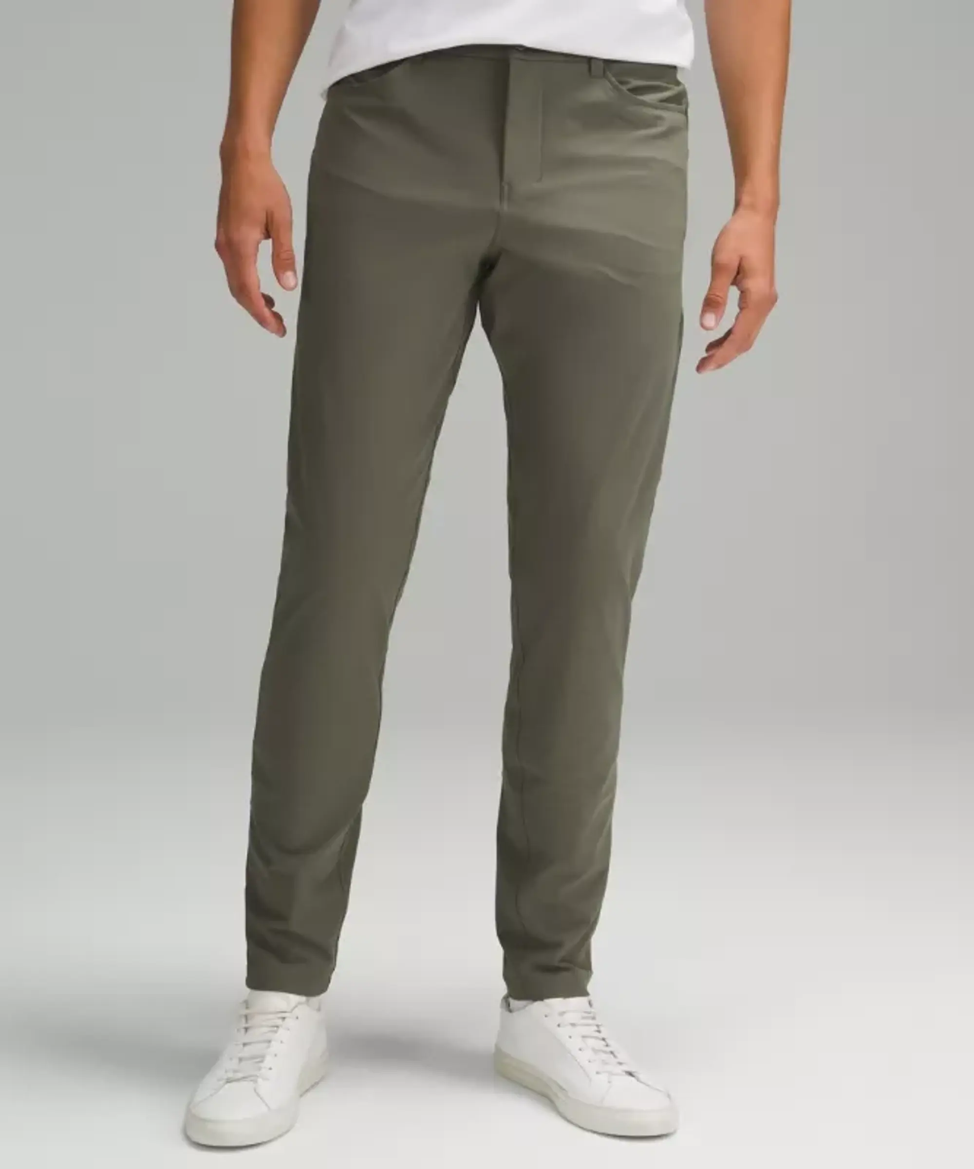 lululemon IE lululemon – Men's ABC Slim-Fit 5 Pocket Trousers 30L Warpstreme – Color Green – Size 35