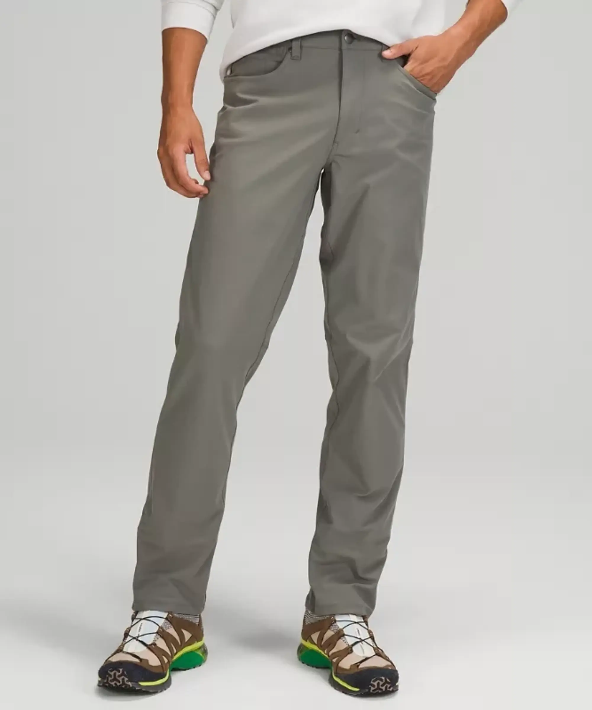 lululemon IE lululemon – Men's ABC Classic-Fit 5 Pocket Trousers 32L Warpstreme – Color Grey – Size 46