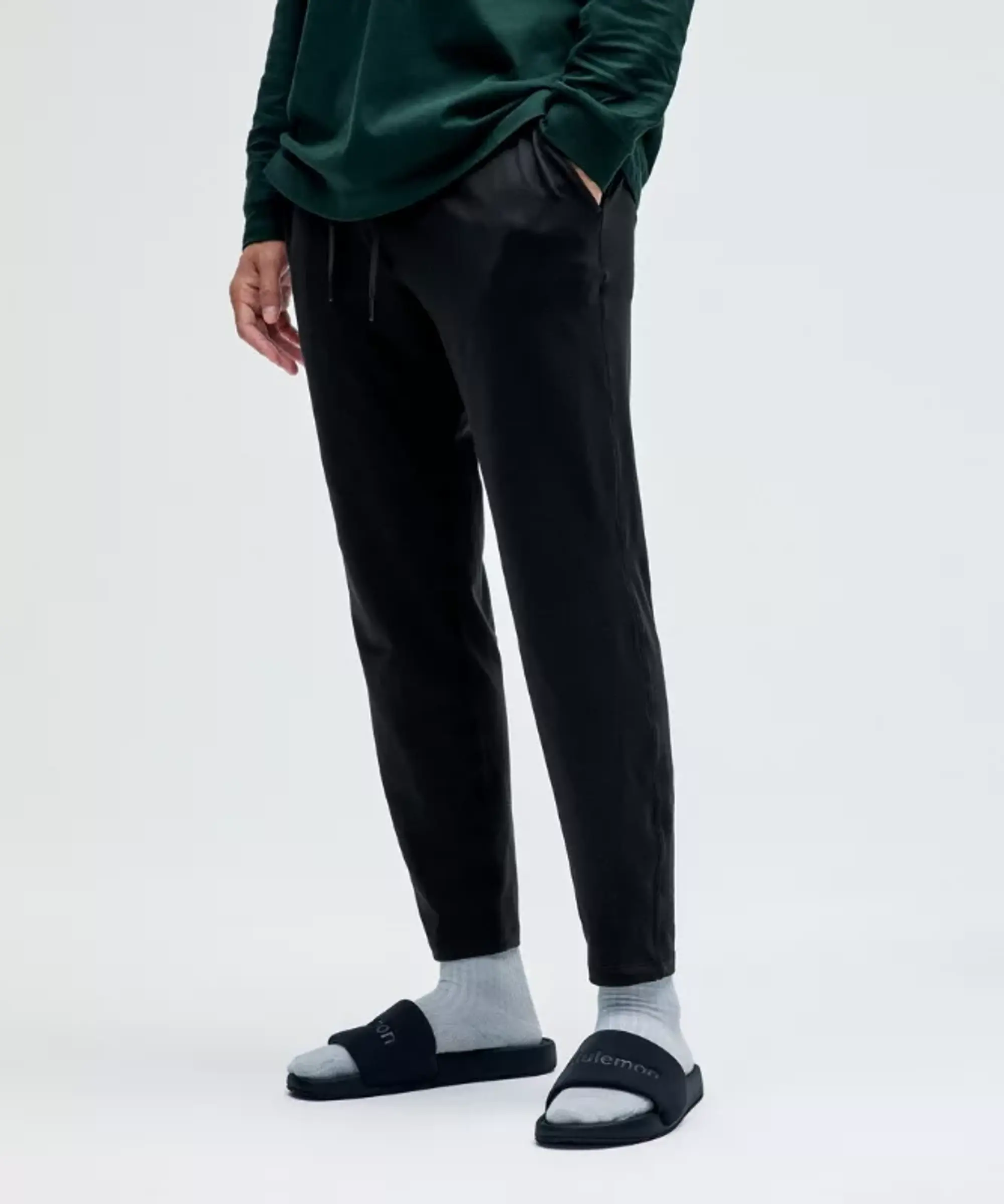 lululemon IE lululemon – Men's Soft Jersey Tapered Trousers Regular – Color Black – Size 2XL
