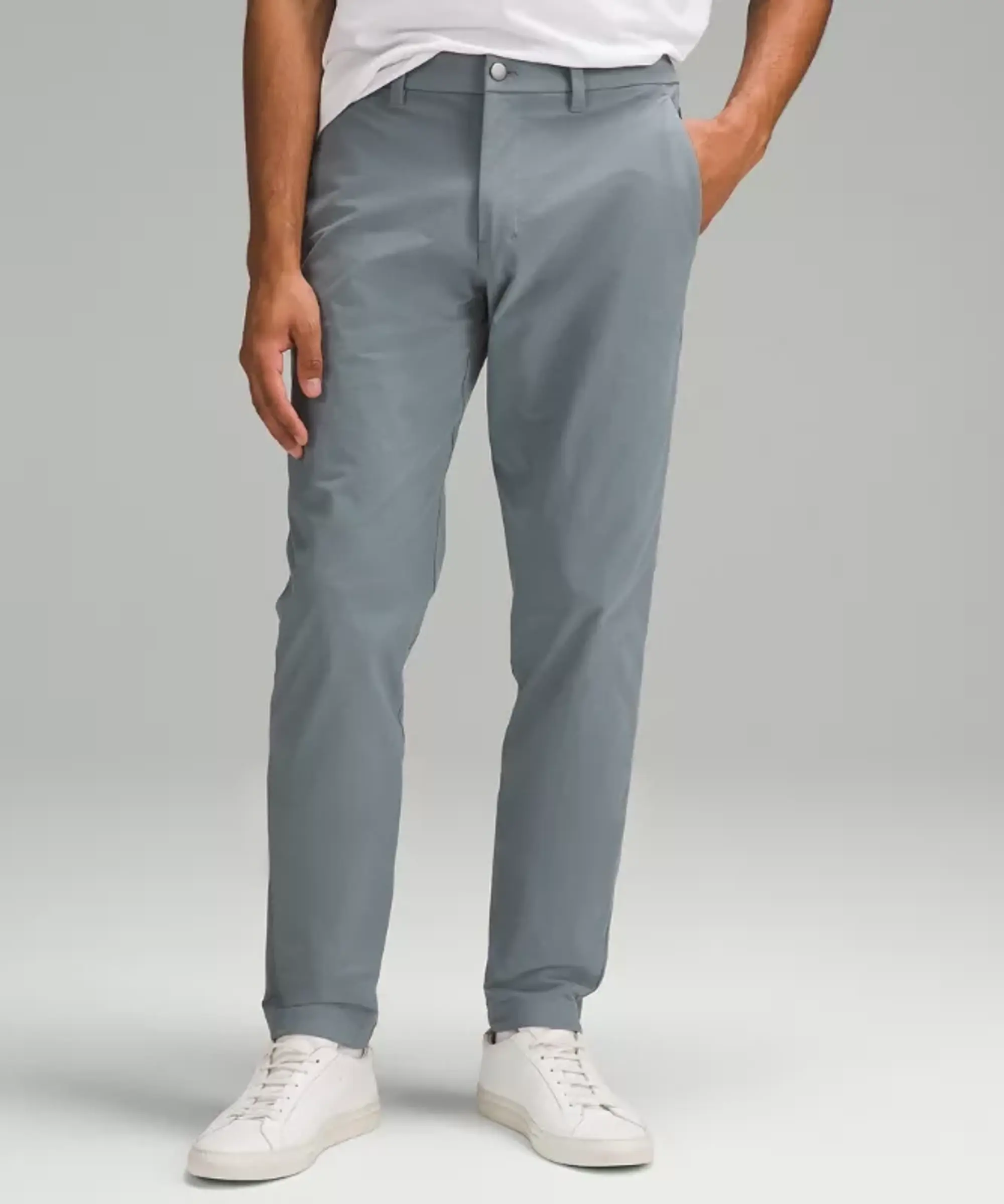 lululemon IE lululemon – Men's ABC Slim-Fit Trousers 30L Stretch Cotton VersaTwill – Color Blue – Size 28