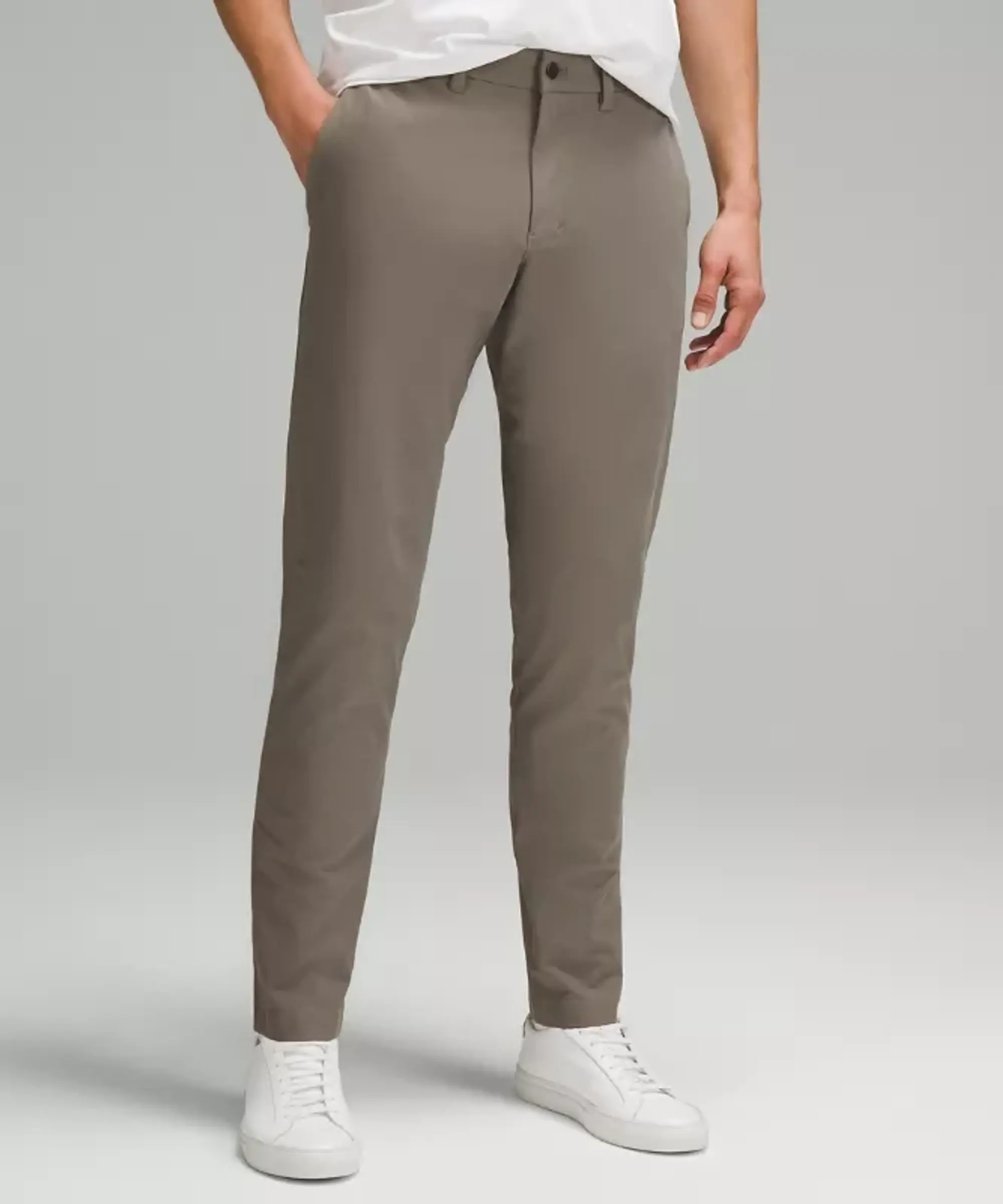 lululemon IE lululemon – Men's ABC Slim-Fit Trousers 32L Stretch Cotton VersaTwill – Color Brown – Size 36