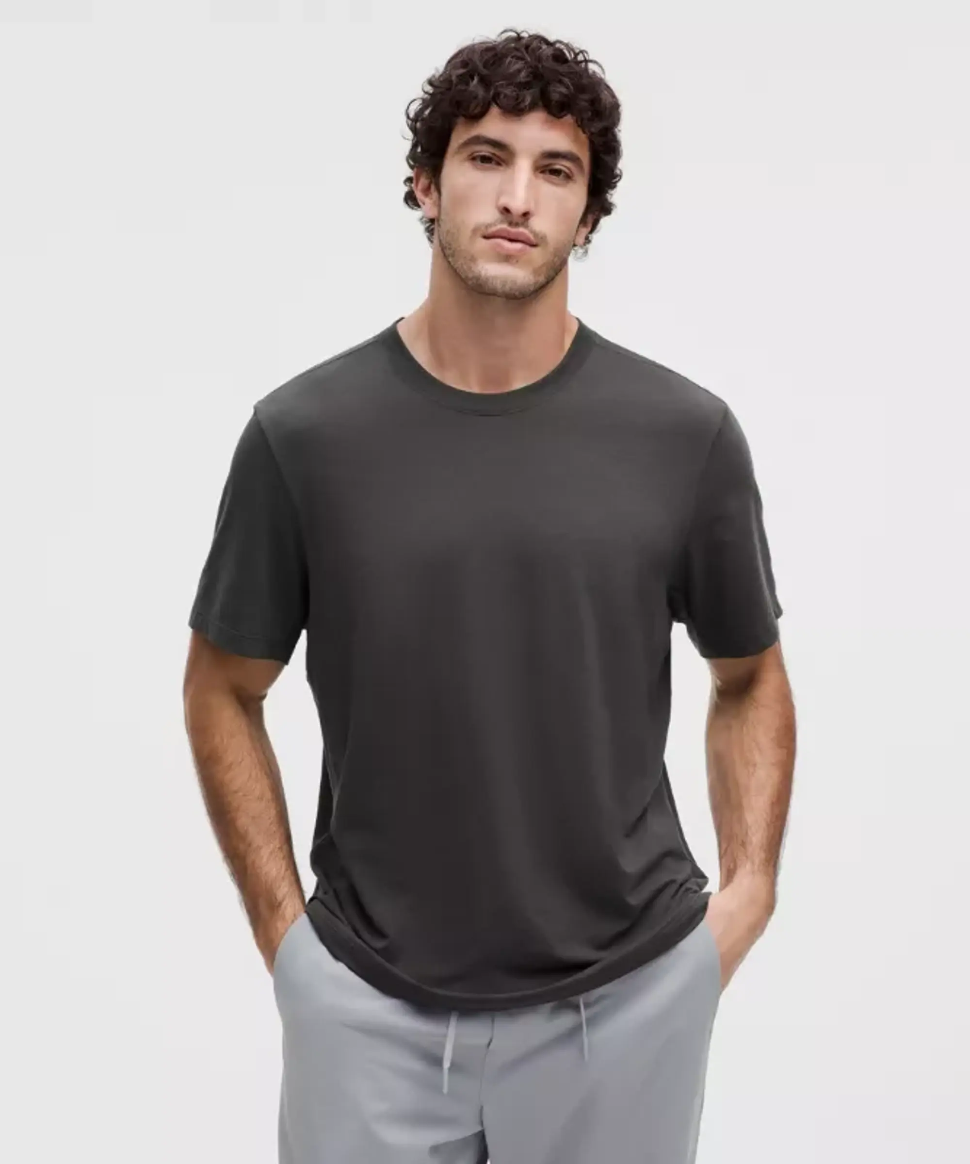 lululemon IE lululemon – Men's Zeroed In Short-Sleeve Shirt – Color Grey – Size M