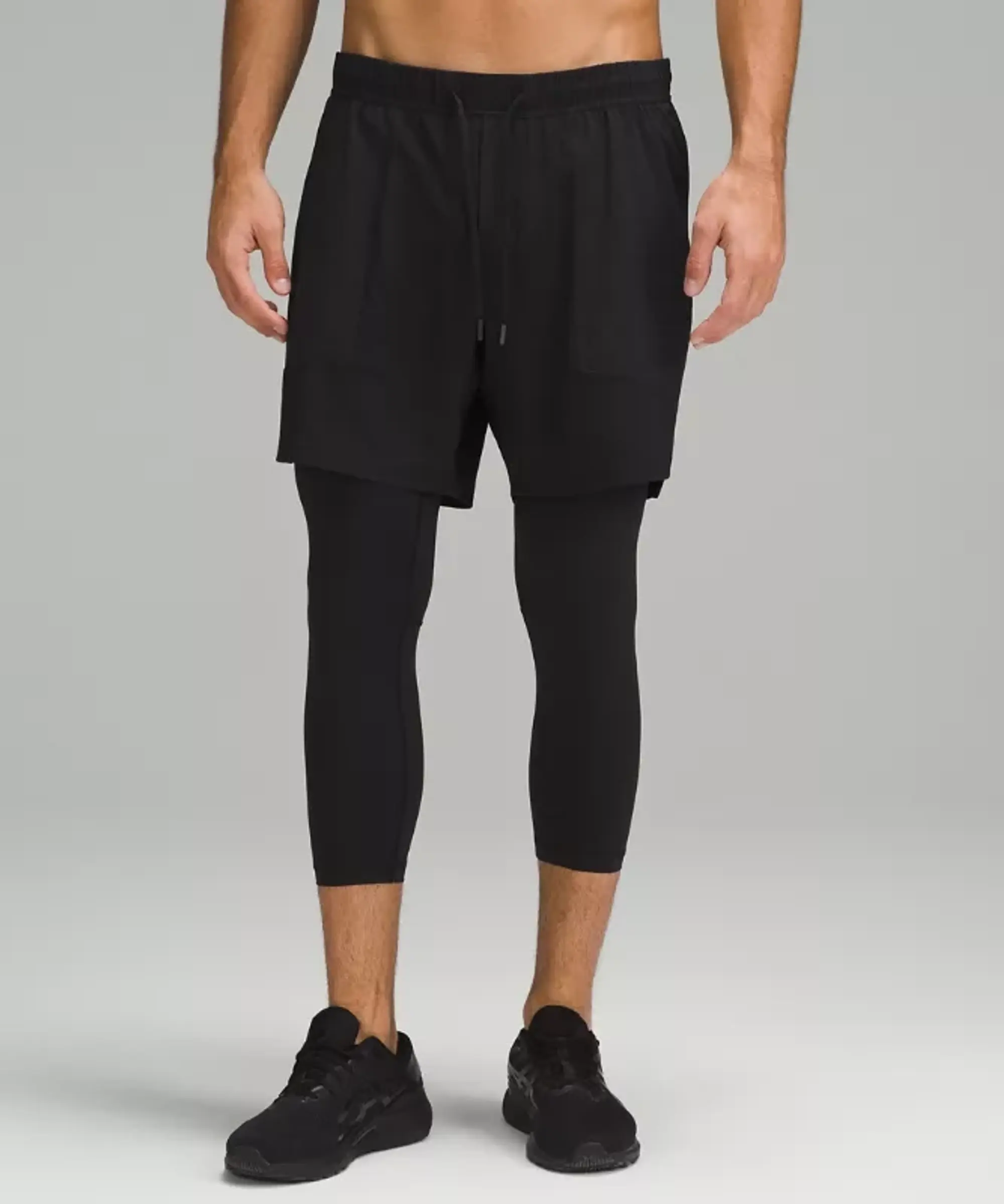 lululemon IE lululemon – Men's License to Train 2-in-1 Tight Shorts – 21 – Color Black – Size XL