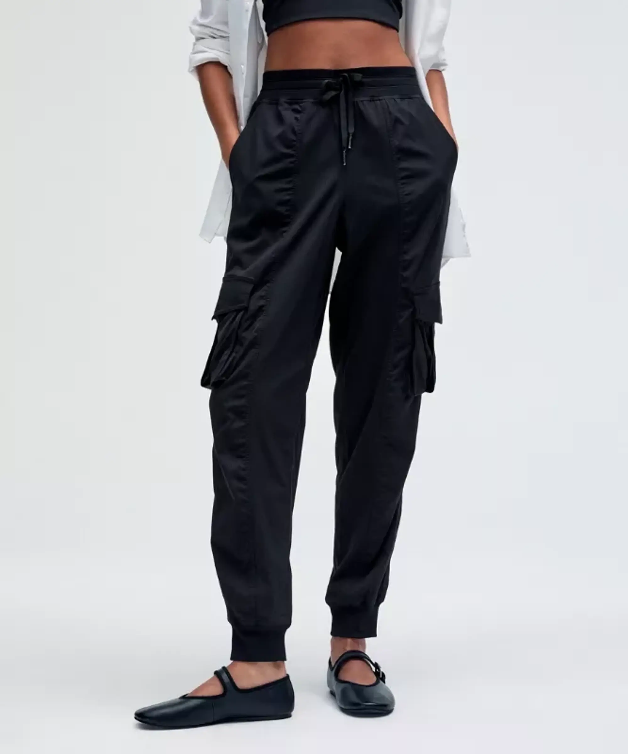 lululemon IE lululemon – Women's Dance Studio Relaxed-Fit Mid-Rise Cargo Joggers – Color Black – Size S