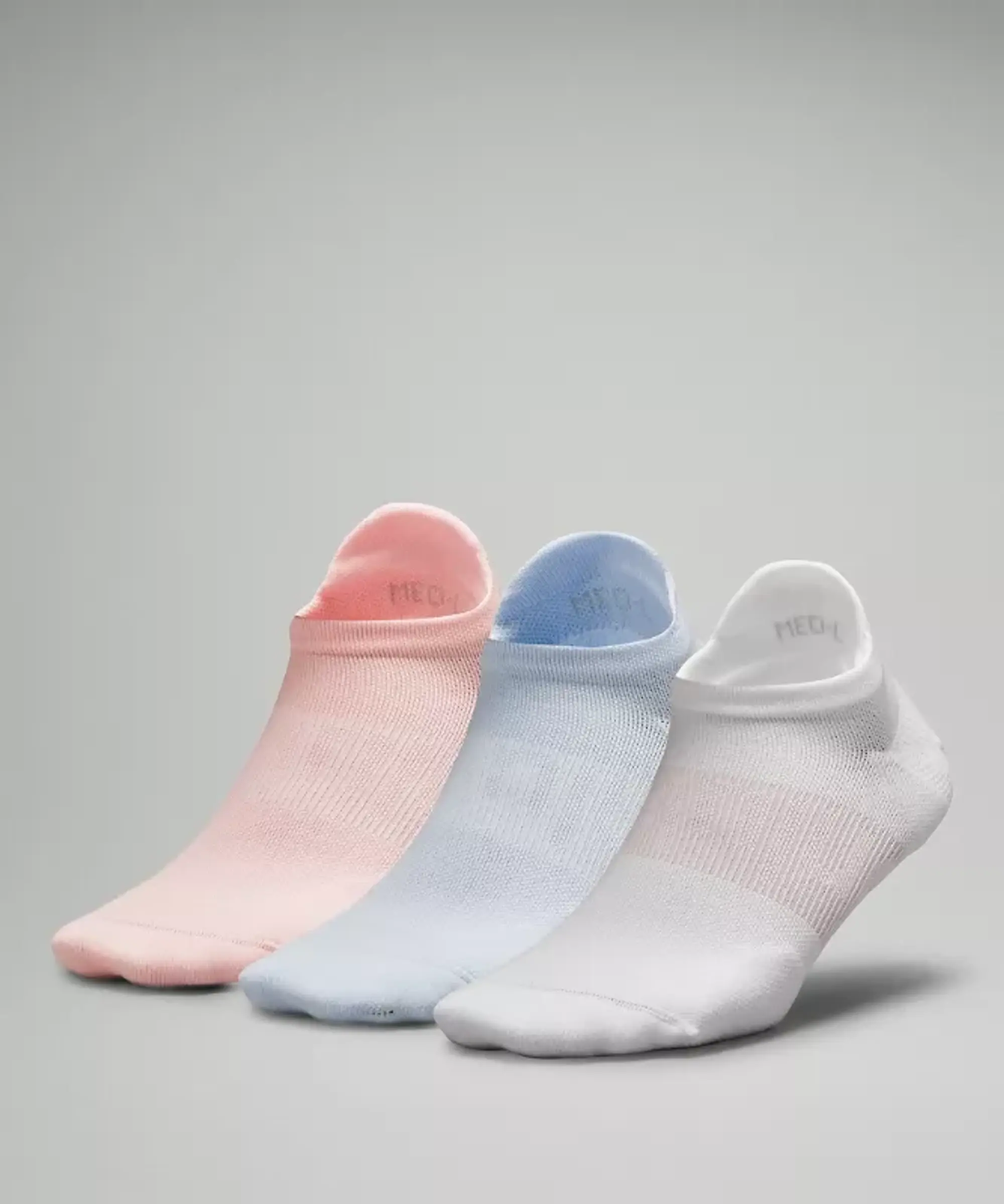 lululemon IE lululemon – Women's Power Stride Tab Socks 3 Pack – Color White/Blue/Pink – Size S