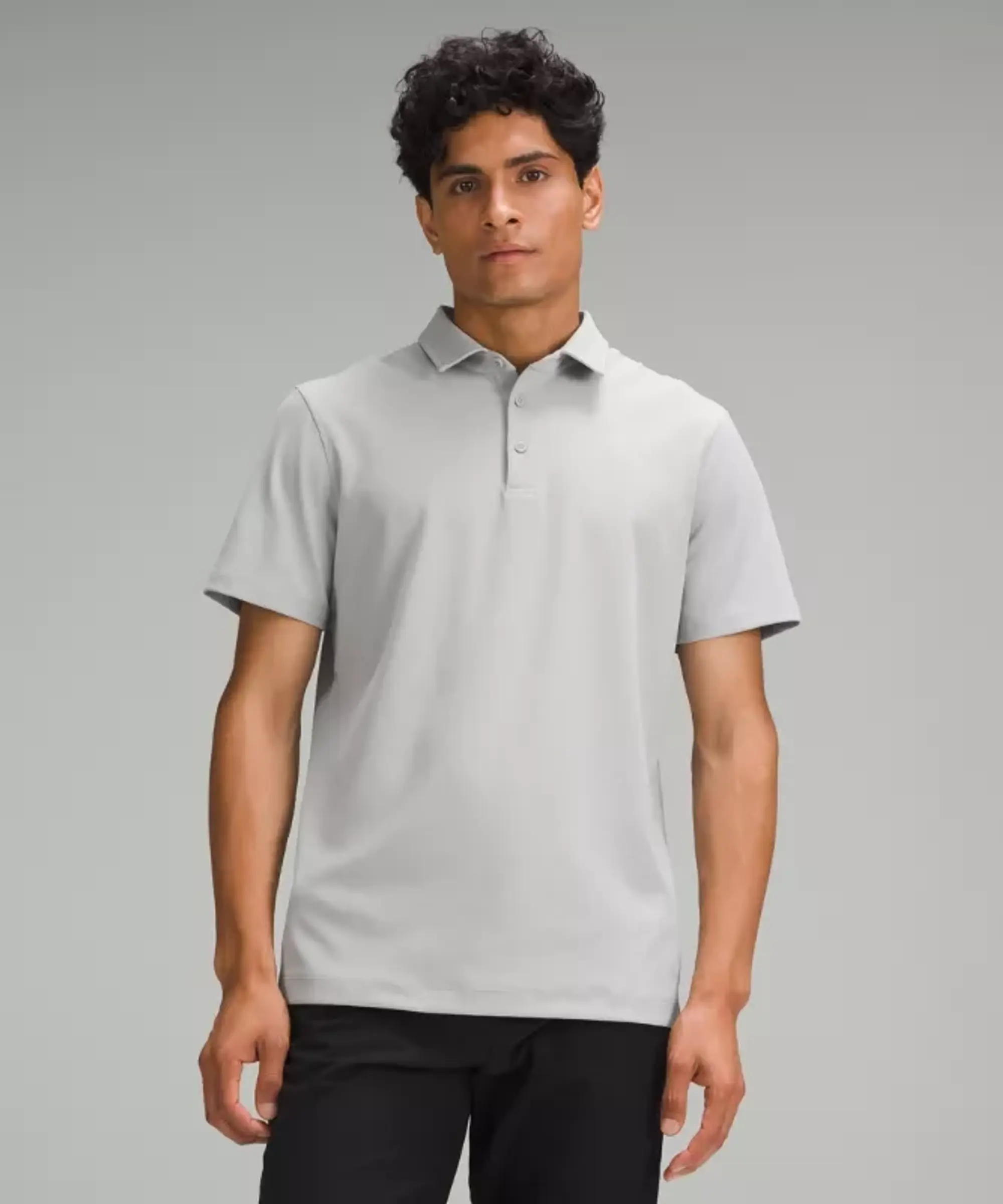 lululemon IE lululemon – Men's ShowZero Polo Shirt – Color Silver/Grey – Size 2XL