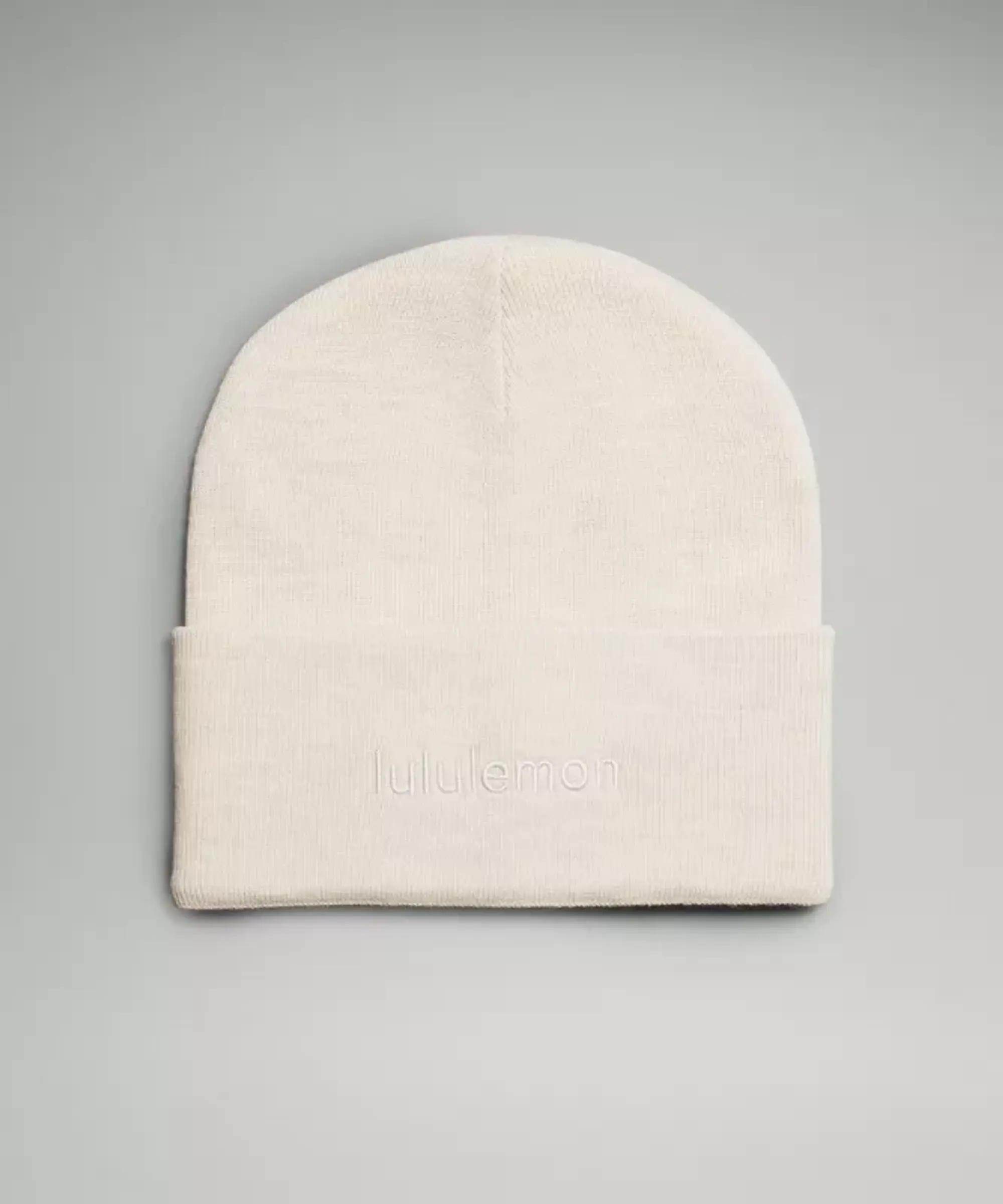 lululemon IE lululemon – Warm Revelation Beanie Hat Wordmark – Color White