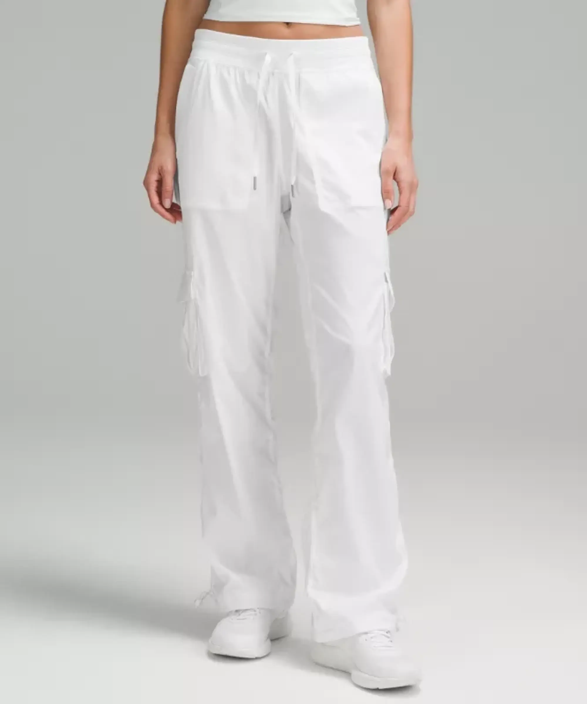 lululemon IE lululemon – Women's Dance Studio Relaxed-Fit Mid-Rise Cargo Pants – Color White – Size 2XS