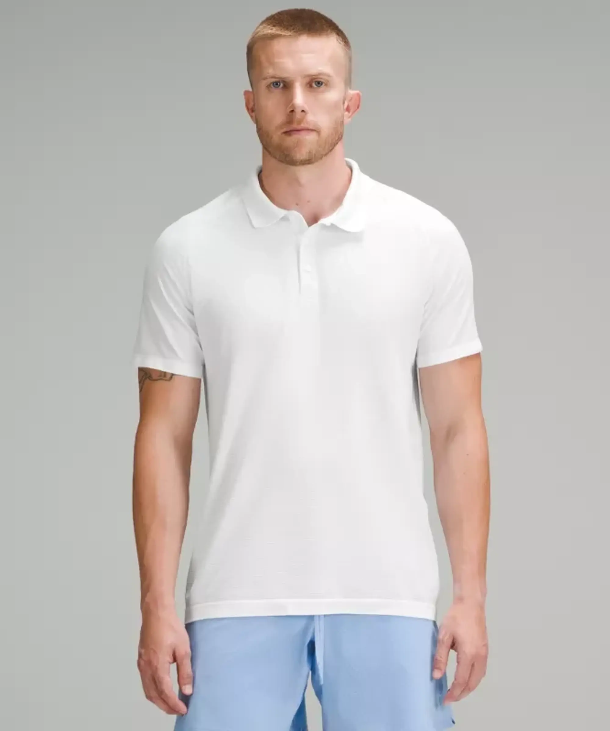 lululemon IE lululemon – Men's Metal Vent Tech Polo Shirt – Color White – Size S