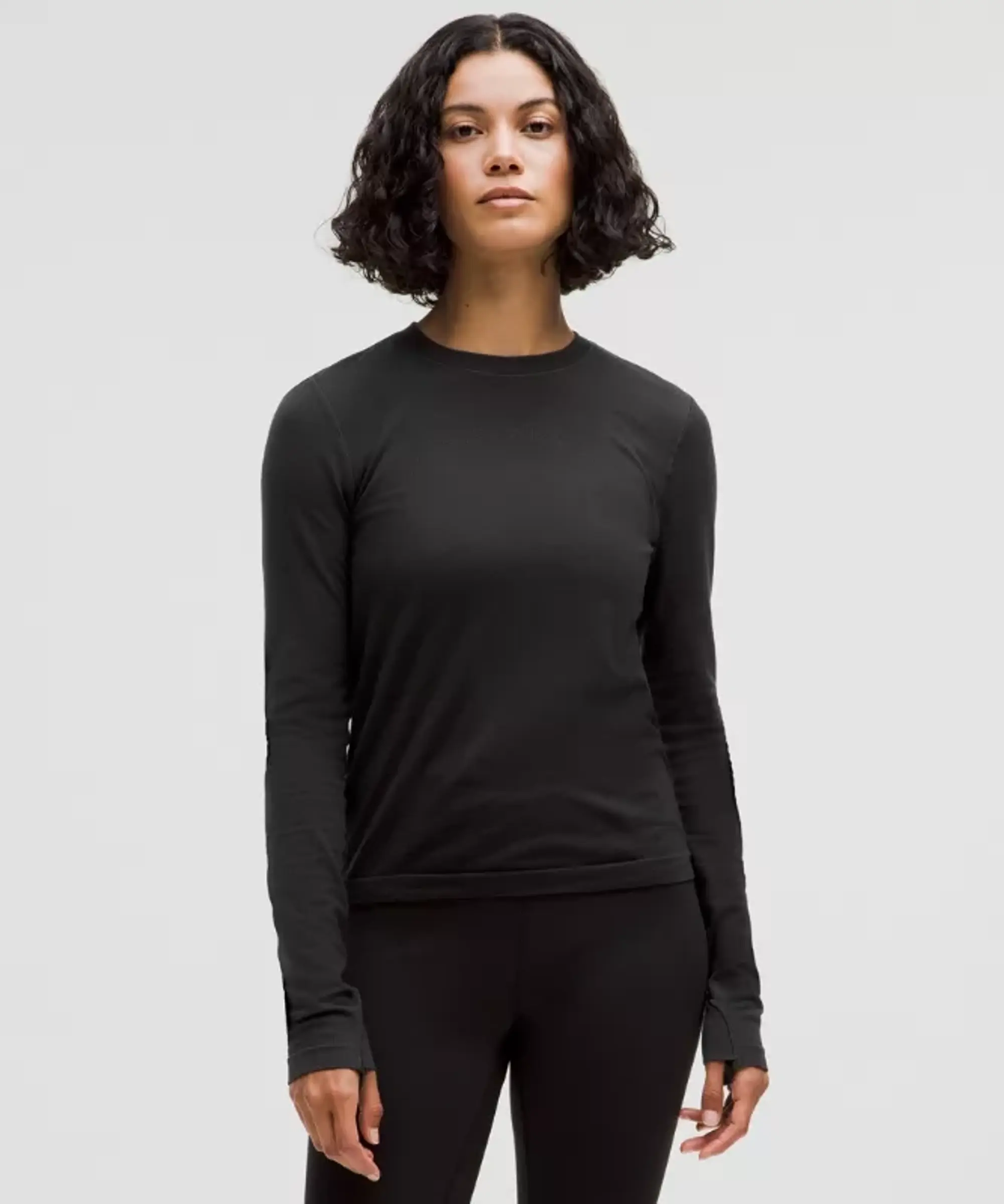 lululemon IE lululemon – Women's Swiftly Long-Sleeve Shirt Waist Length – Color Black – Size 3XS