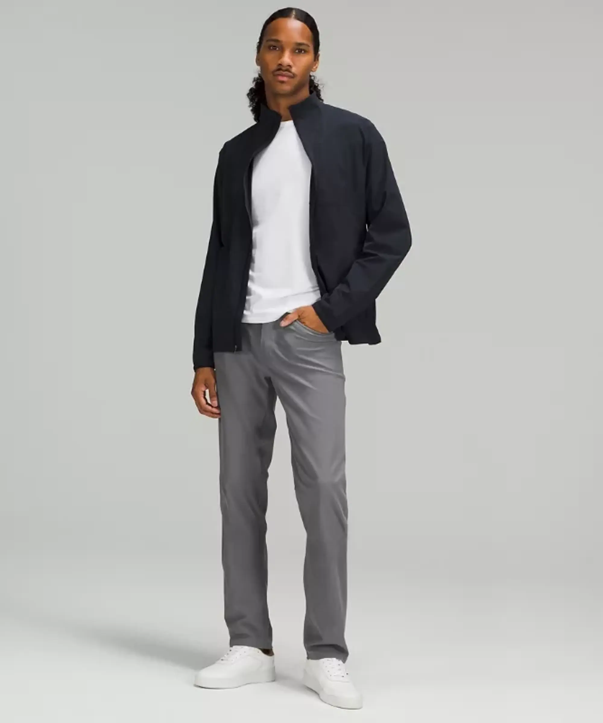 lululemon IE lululemon – Men's ABC Classic-Fit 5 Pocket Trousers 32L Warpstreme – Color Grey – Size 46
