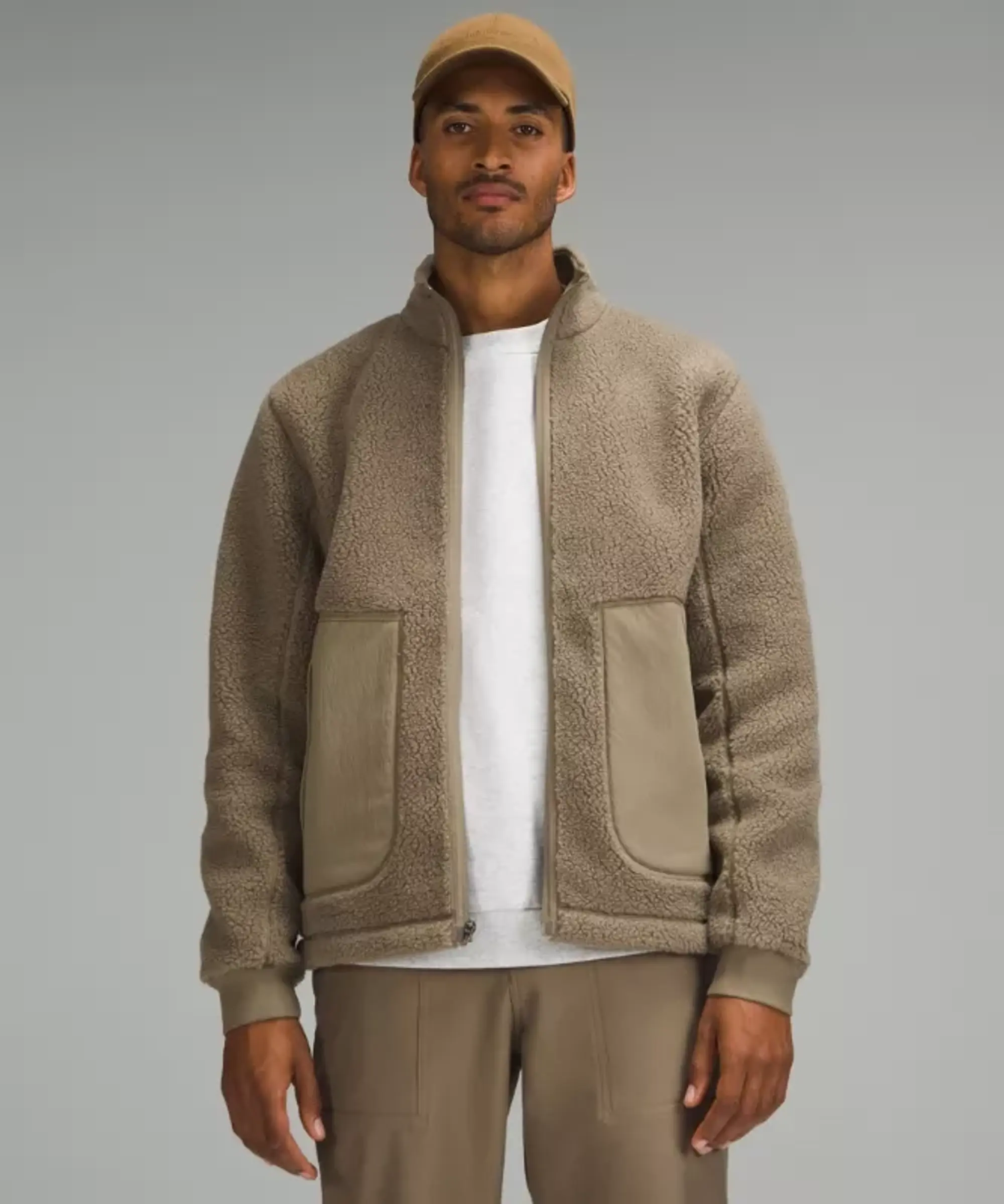 lululemon IE lululemon – Men's High Pile Full-Zip Jacket – Color Brown – Size 2XL