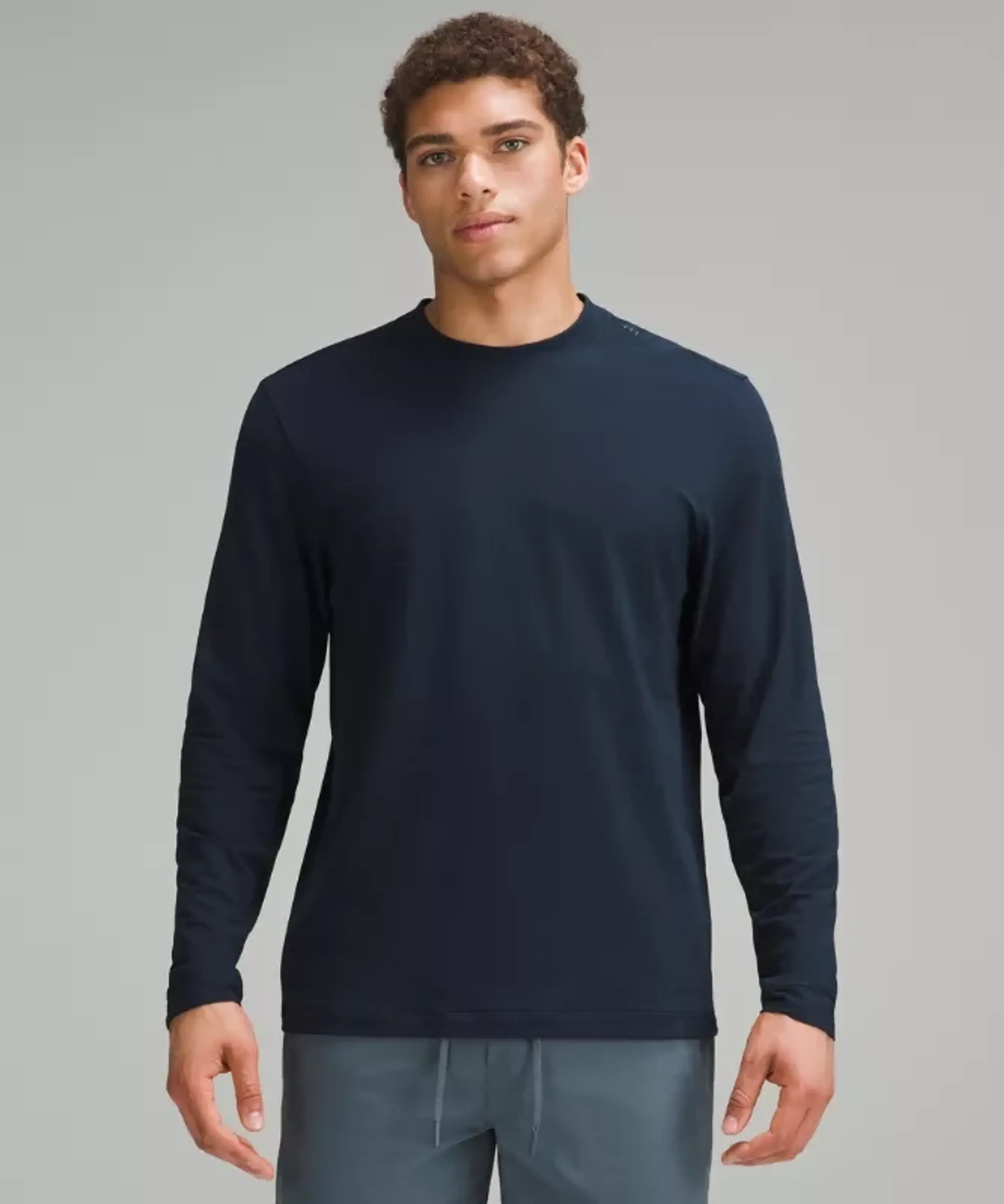 lululemon IE lululemon – Men's Zeroed In Long-Sleeve Shirt – Color Blue – Size 2XL