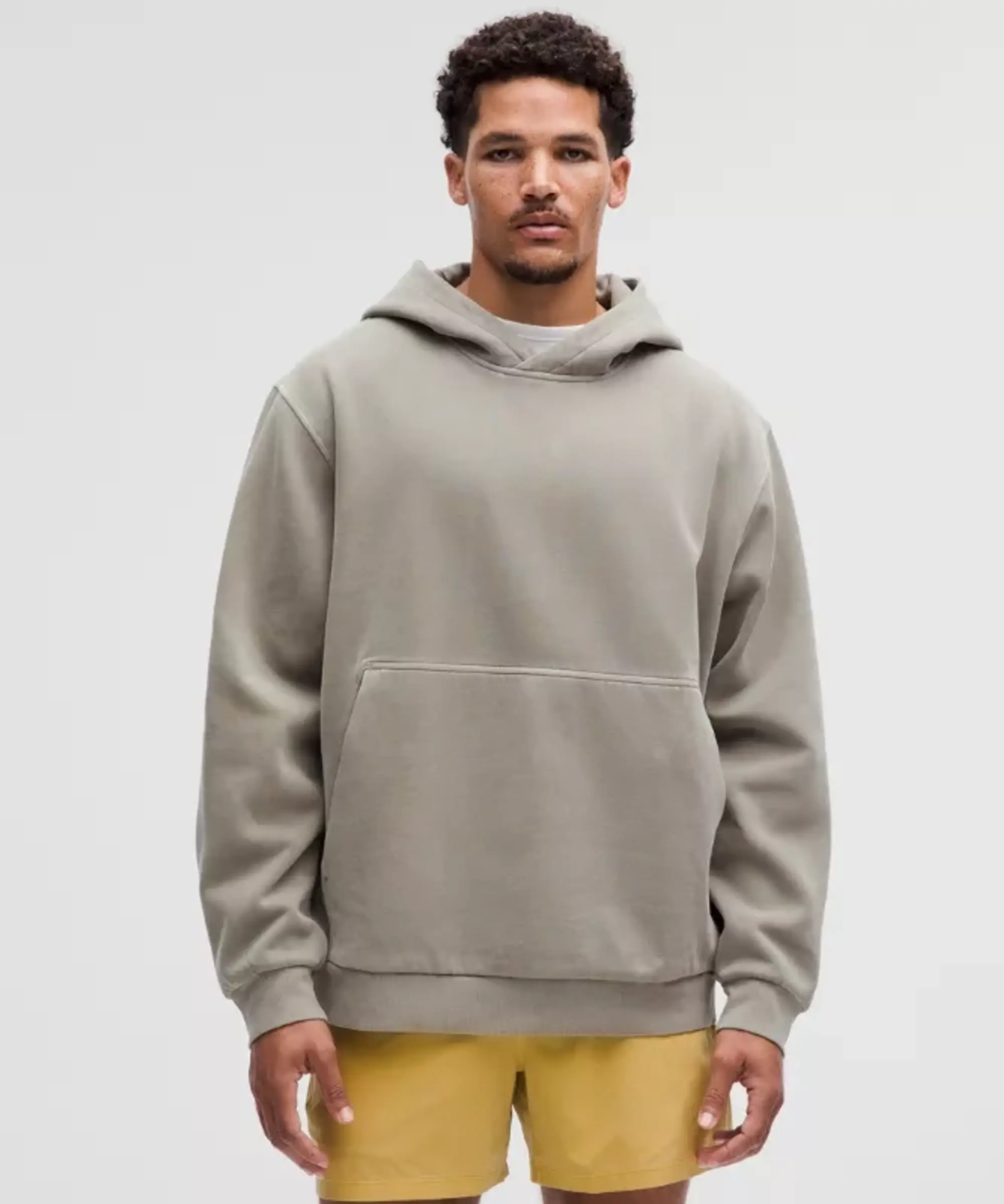 lululemon IE lululemon – Men's Steady State Pullover Hoodie Wash – Color Grey – Size 2XL