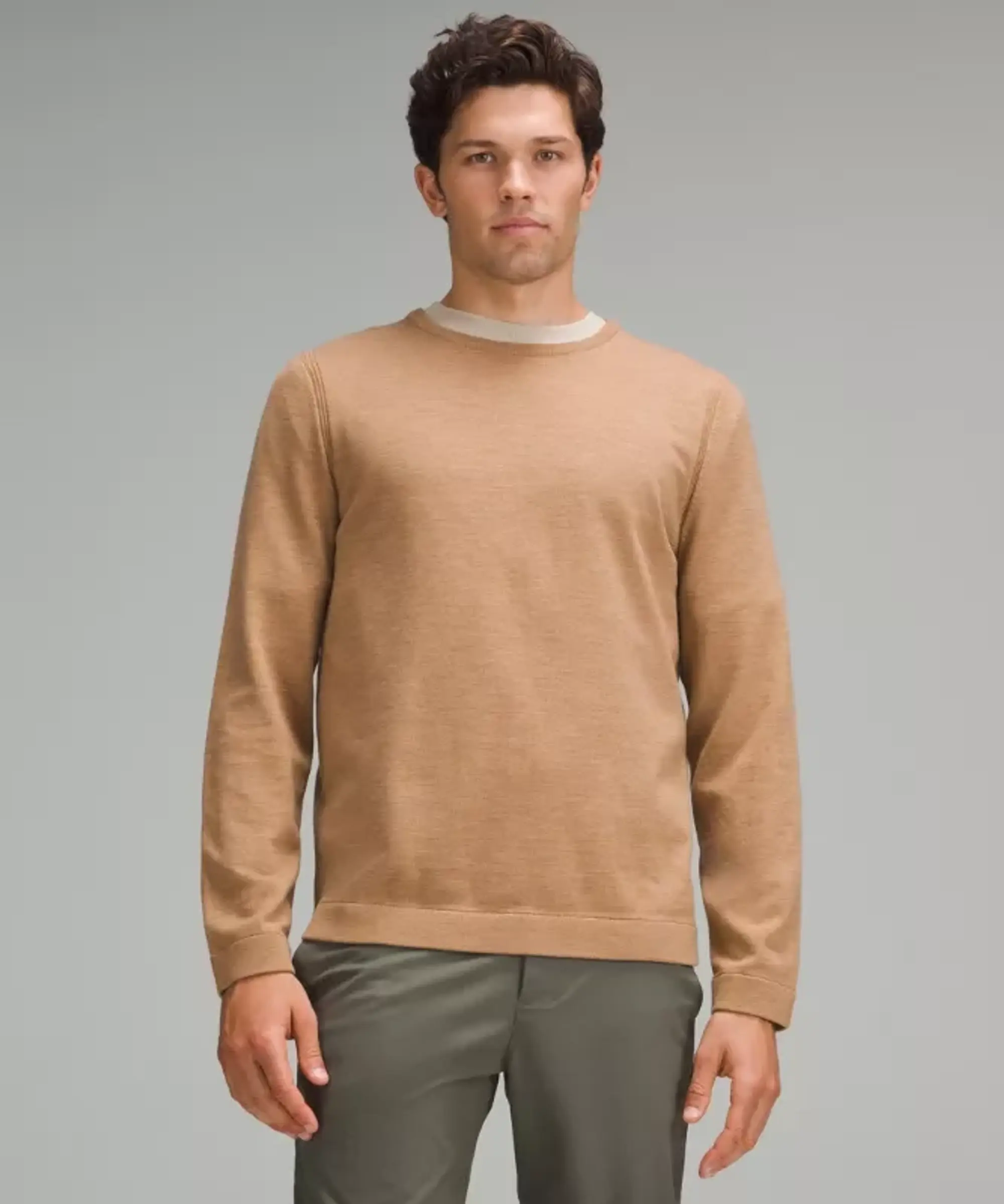 lululemon IE lululemon – Men's New Venture Crewneck Sweater – Color Brown – Size 2XL