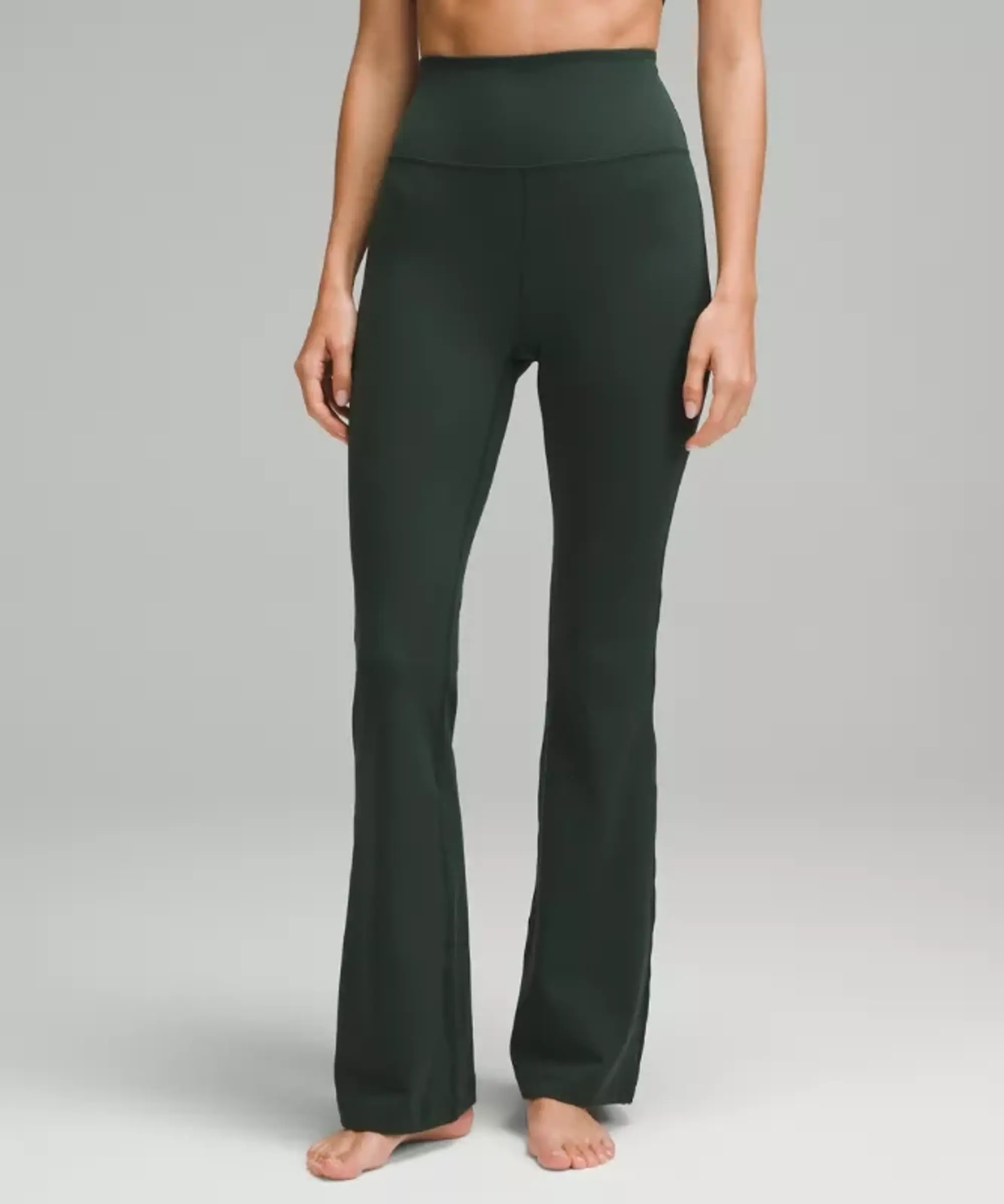 lululemon IE lululemon – Women's Groove Nulu Super-High-Rise Flared Pants Regular – Color Green – Size 8