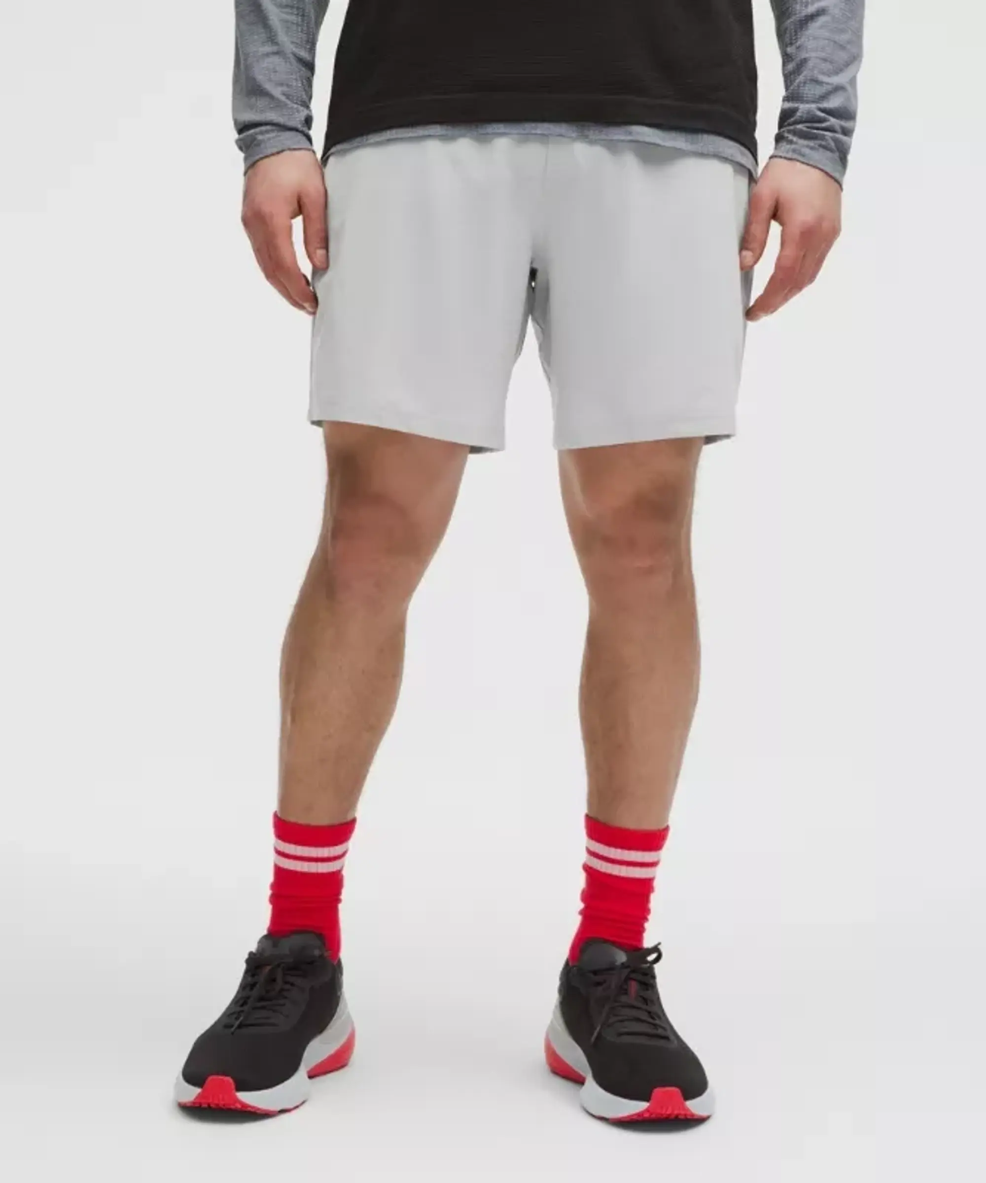 lululemon IE lululemon – Men's Pace Breaker Linerless Shorts – 7 – Color Silver/Grey – Size XL