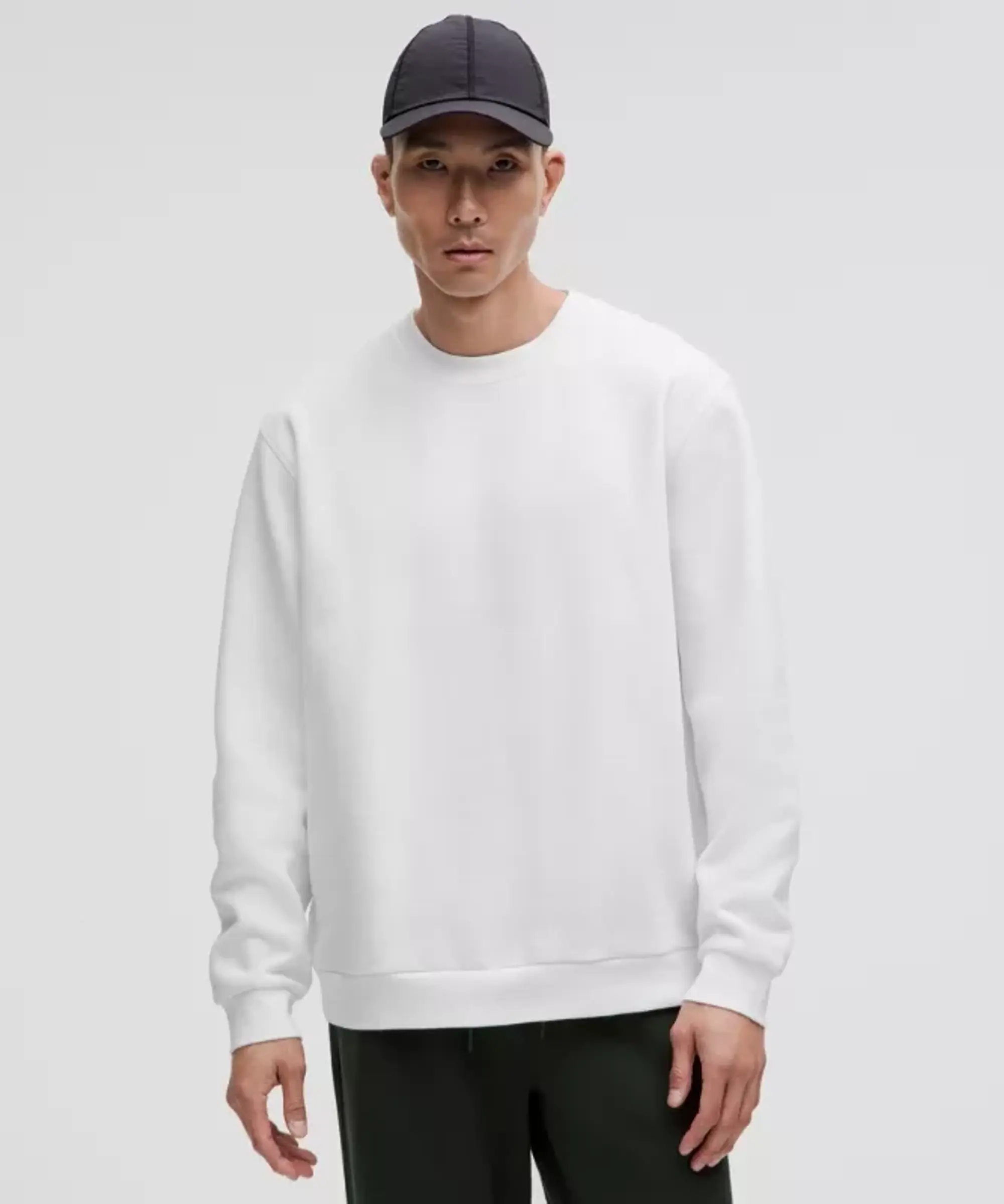 lululemon IE lululemon – Men's Steady State Crew Sweatshirt – Color White – Size 2XL