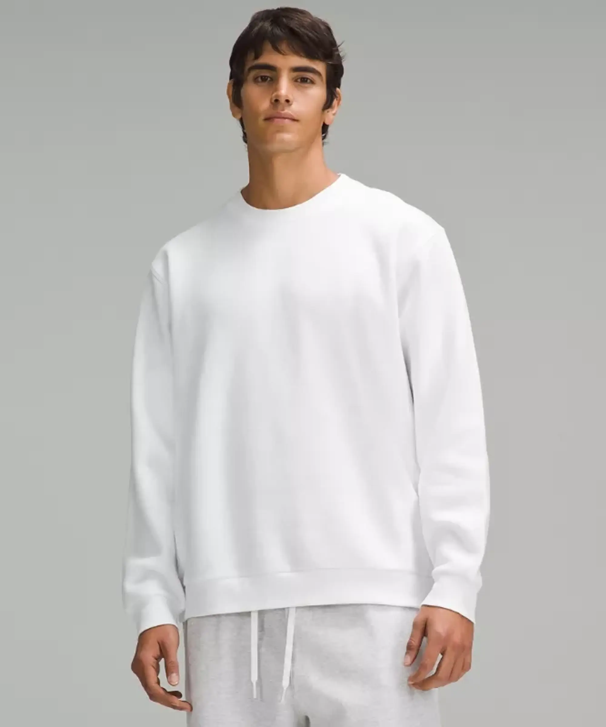 lululemon IE lululemon – Men's Steady State Crew Sweatshirt – Color White – Size 2XL