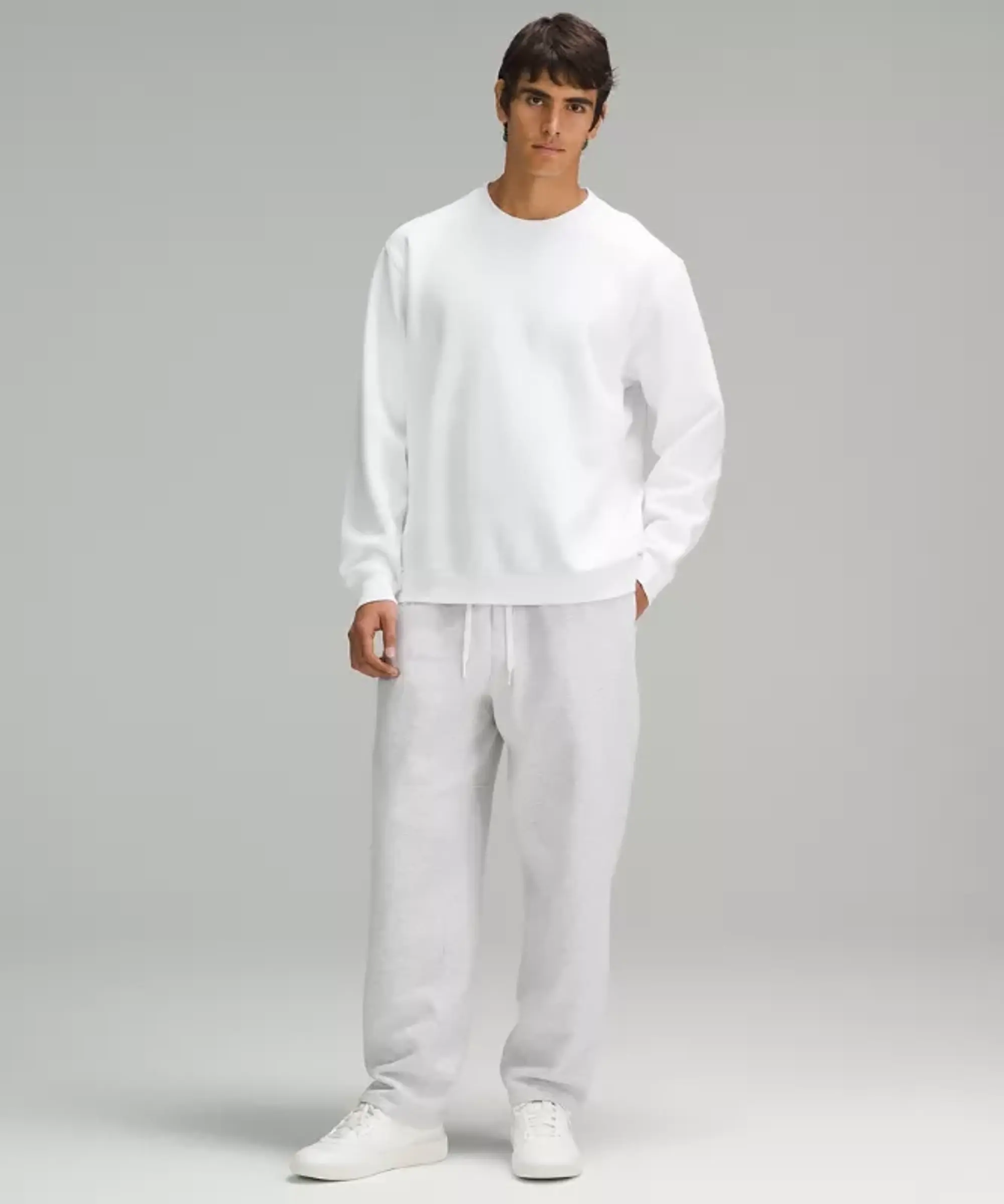 lululemon IE lululemon – Men's Steady State Crew Sweatshirt – Color White – Size 2XL