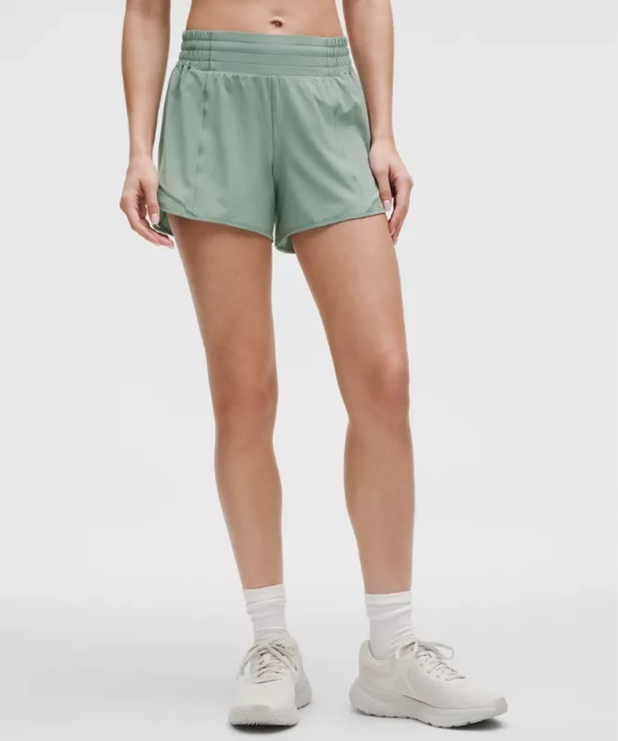 lululemon IE lululemon – Women's Hotty Hot High-Rise Lined Shorts – 4 – Color Blue/Pastel – Size 20