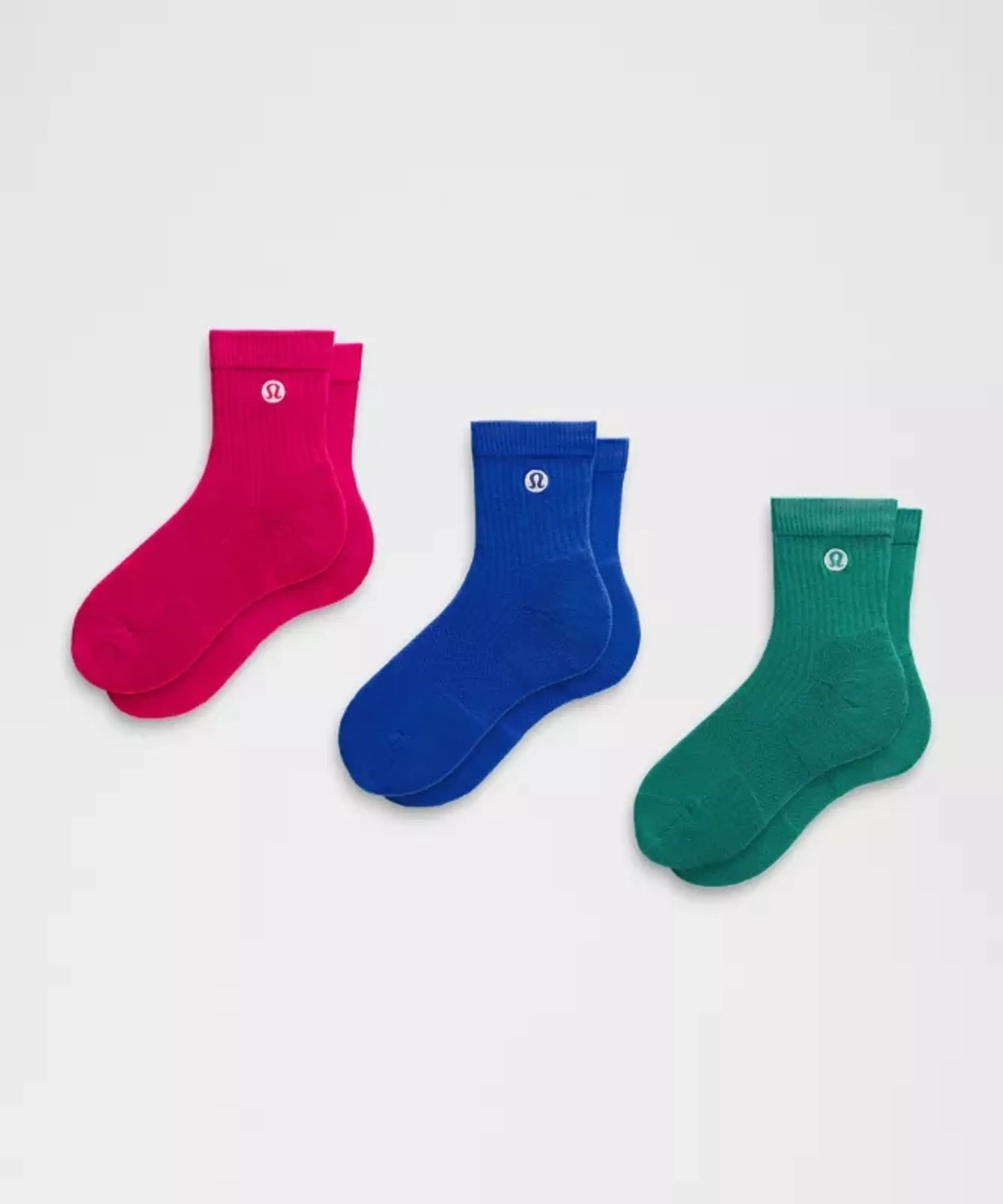 lululemon IE lululemon – Women's Daily Stride Quarter Socks 3 Pack – Color Blue – Size S