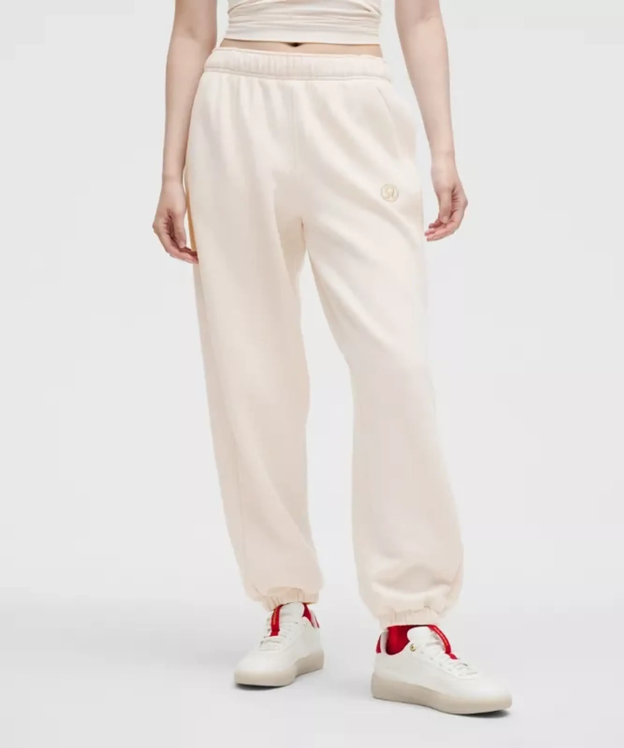 lululemon IE lululemon – Women's Lunar New Year Scuba Mid-Rise Oversized Joggers Regular – Color White – Size 2XS