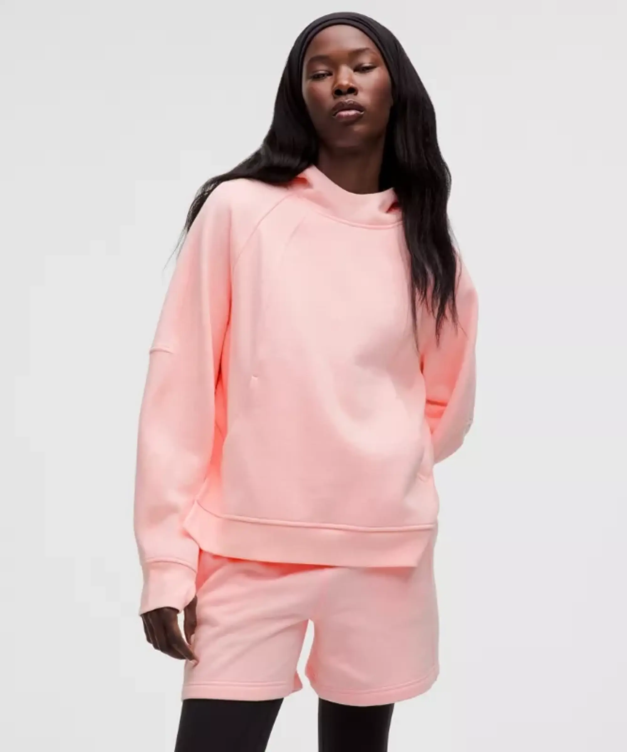 lululemon IE lululemon – Women's Scuba Oversized Side-Slit Hoodie – Color Pink – Size XS/S