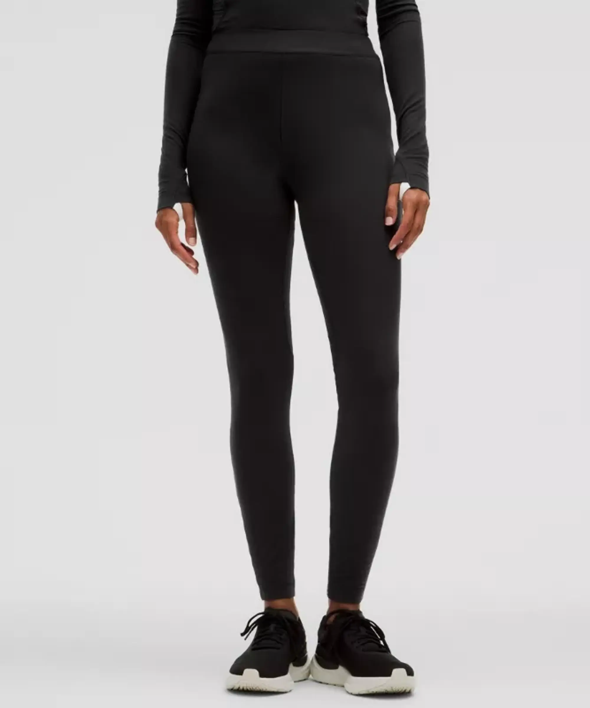 lululemon IE lululemon – Women's High-Rise Base Layer Tight Leggings – 28 – Color Black/Grey – Size 8