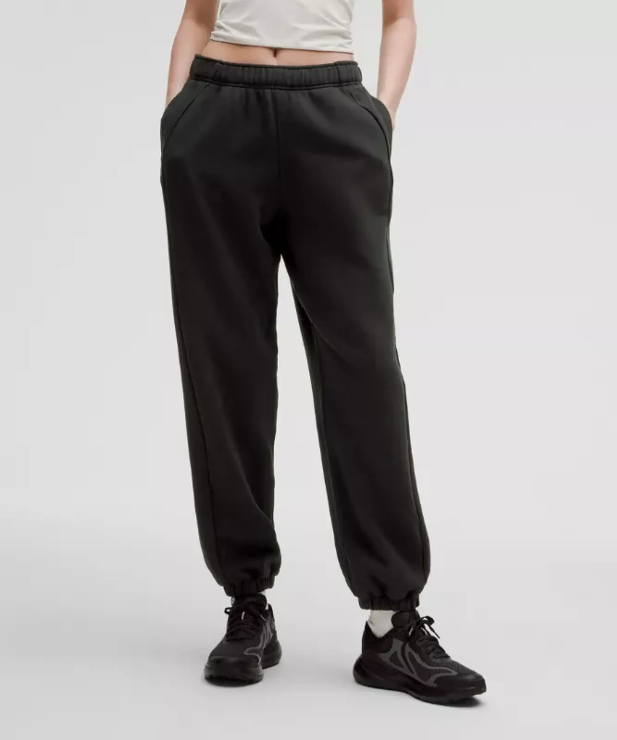 lululemon IE lululemon – Women's Scuba Mid-Rise Oversized Joggers Tall – Color Black – Size M