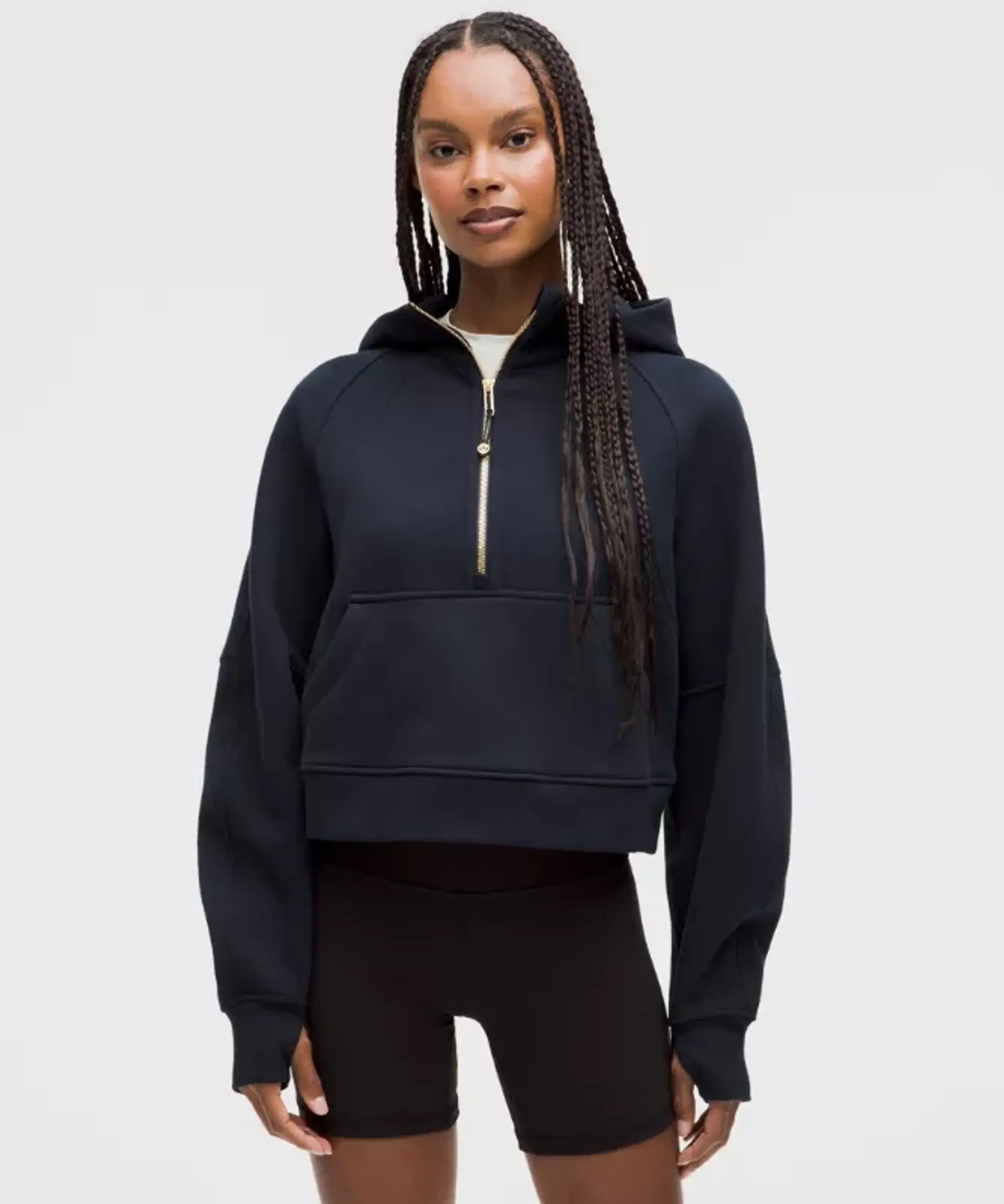 lululemon IE lululemon – Women's Scuba Oversized Half-Zip Hoodie – Color Gold/Blue – Size XL/2XL