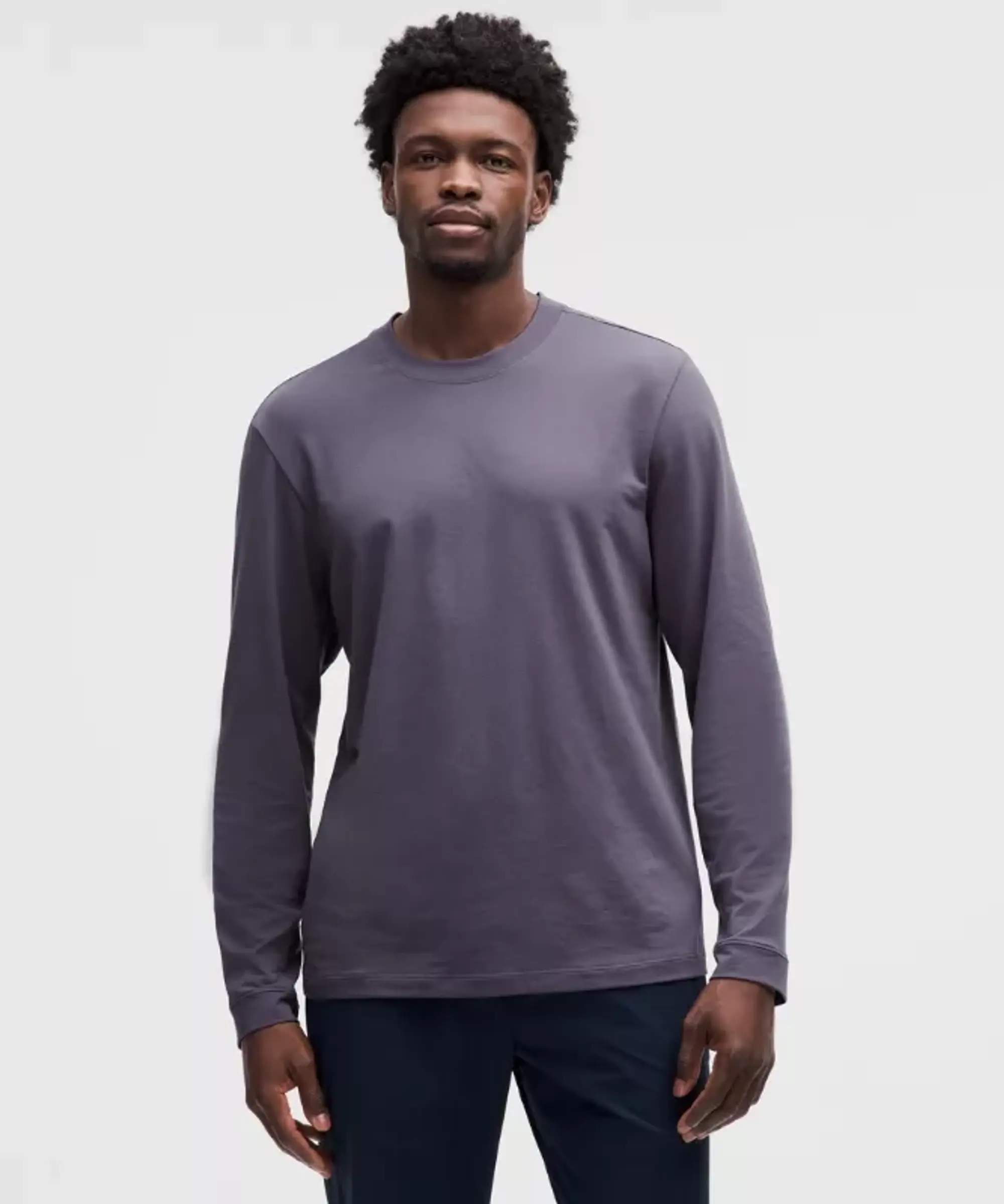 lululemon IE lululemon – Men's Zeroed In Long-Sleeve Shirt – Color Purple – Size S