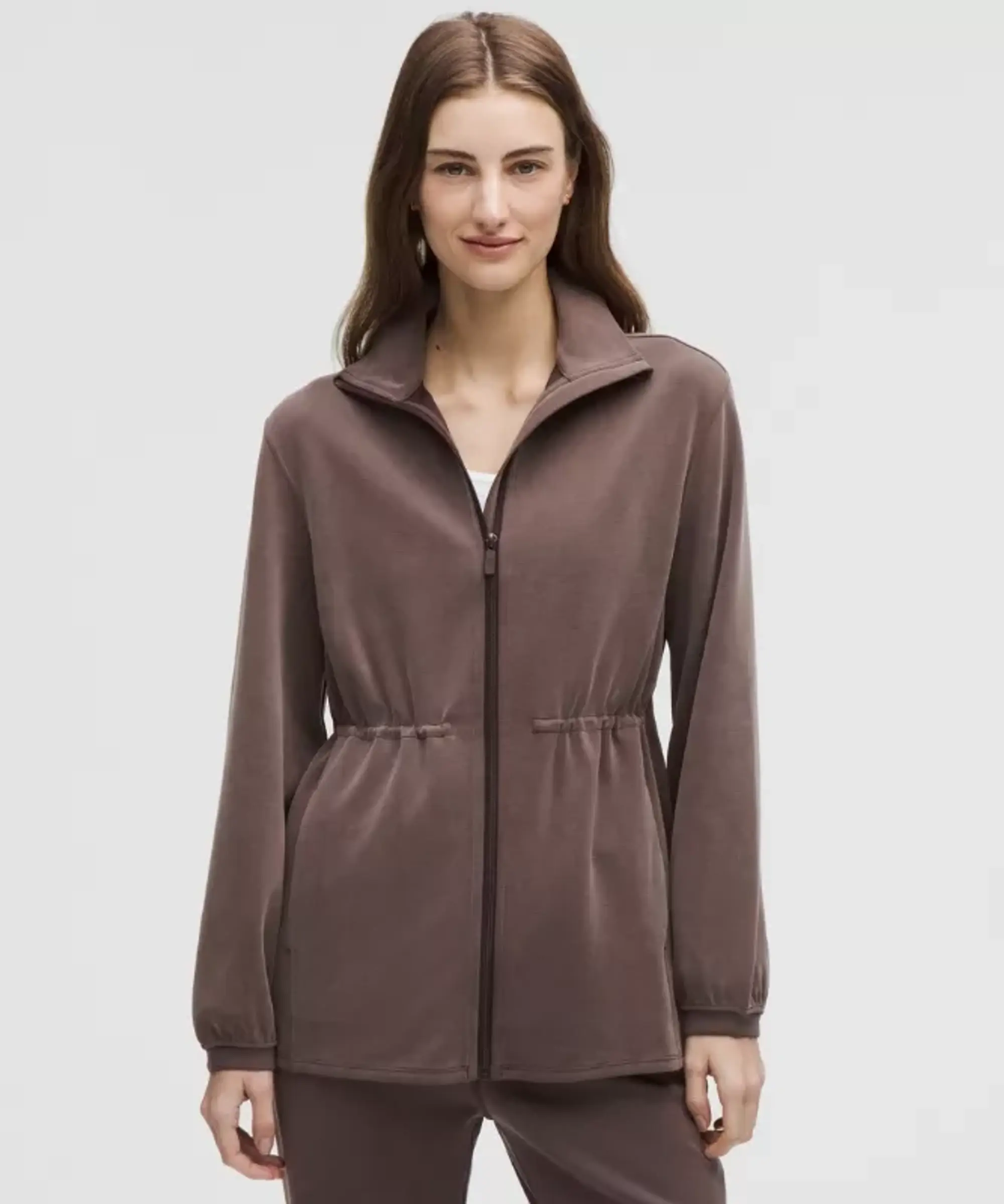 lululemon IE lululemon – Women's Softstreme Cinch-Waist Full-Zip Jacket – Color Brown – Size XS
