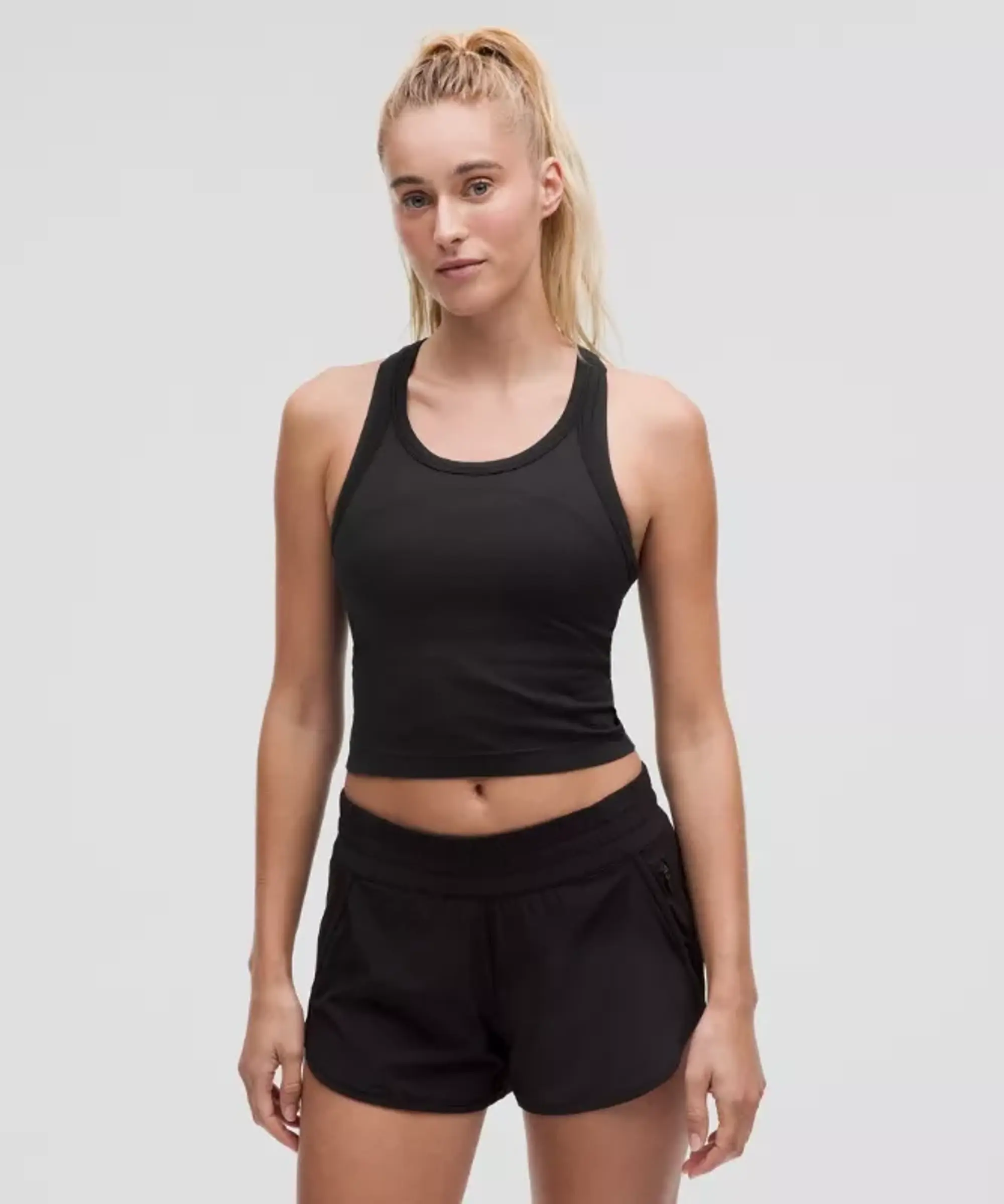 lululemon IE lululemon – Women's Swiftly Tech Cropped Racerback Tank Top 2.0 – Color Black – Size 6