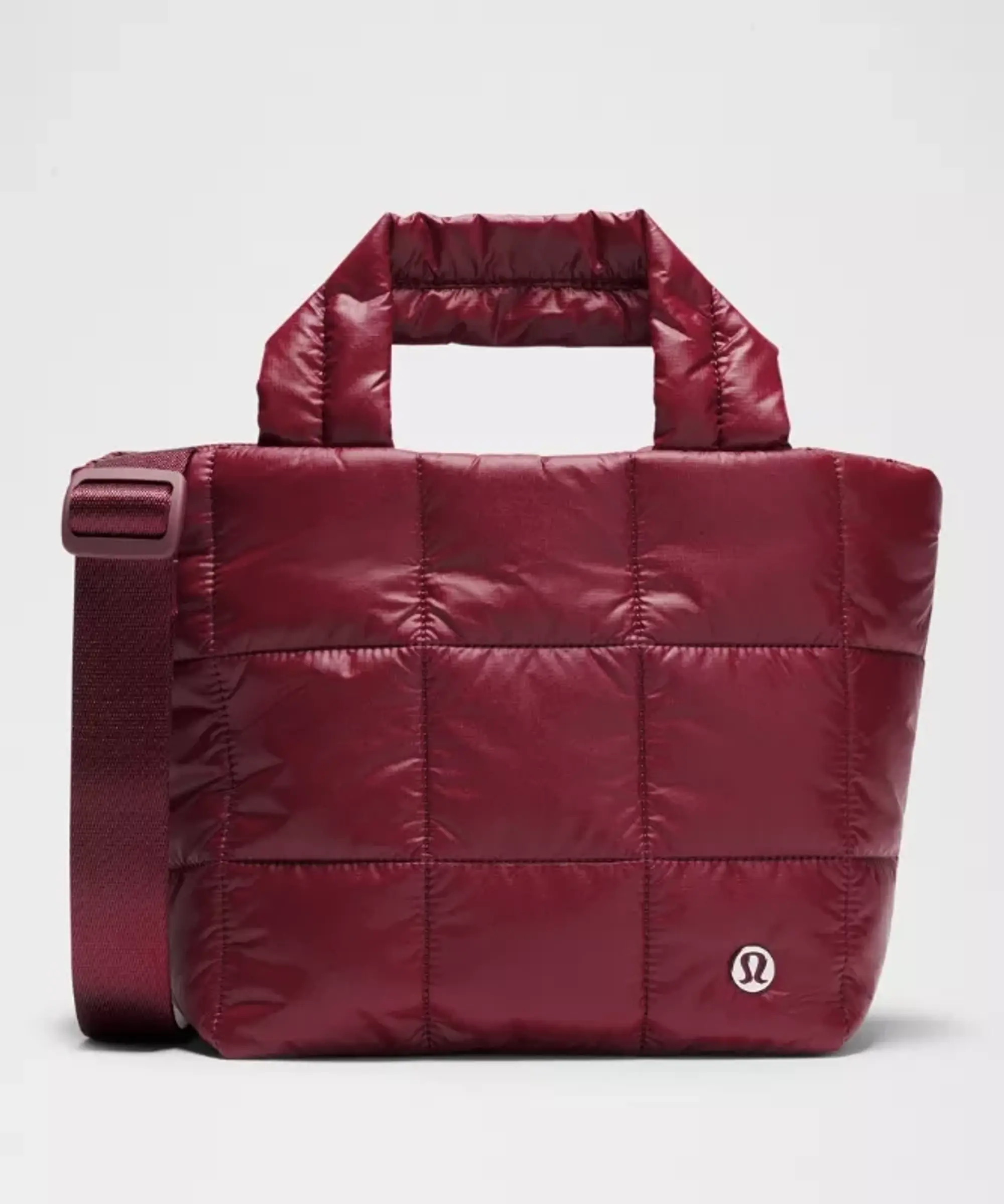 lululemon IE lululemon – Grid Tote Bag Mini 5L – Color Burgundy/Red