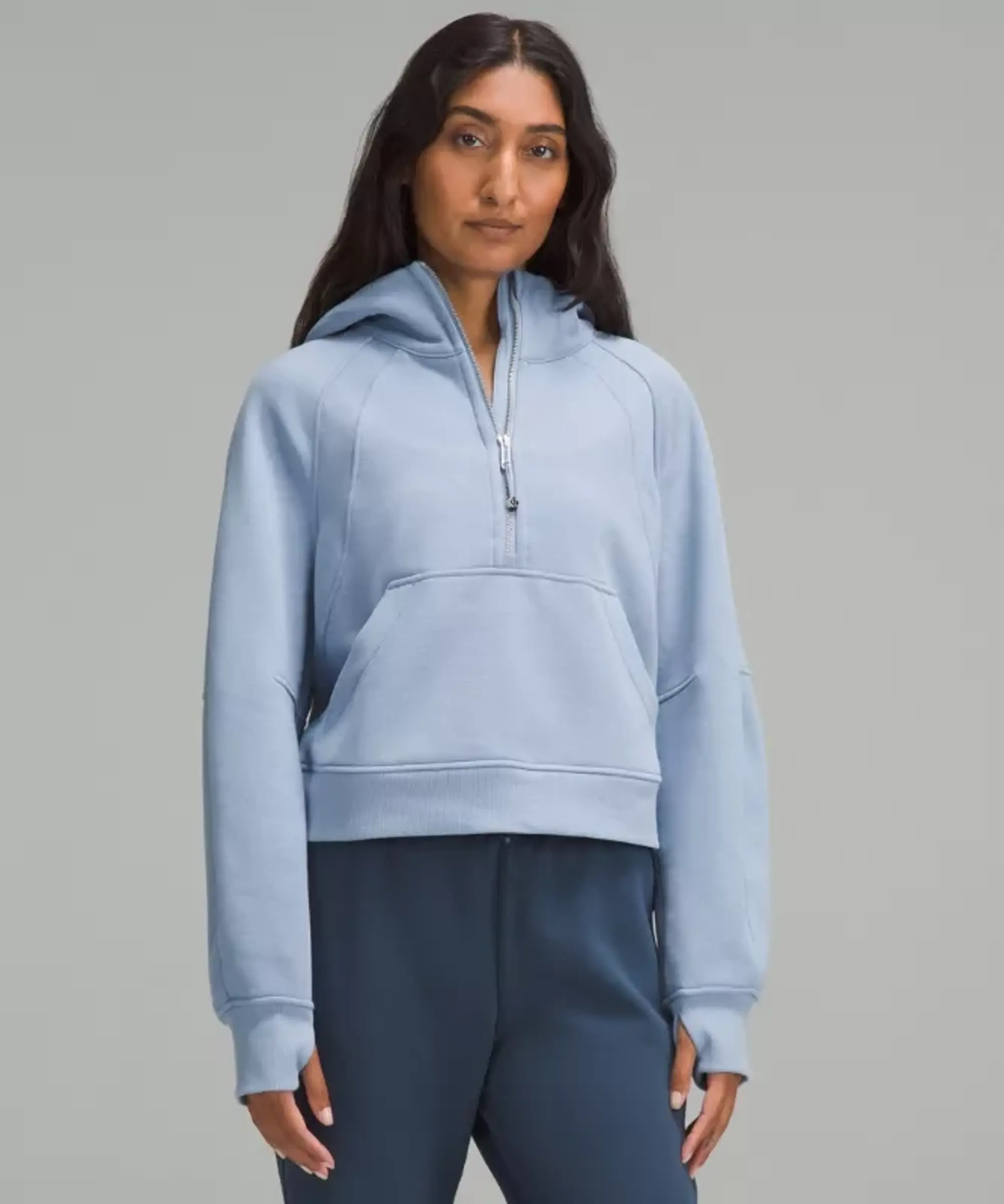 lululemon IE lululemon – Women's Scuba Oversized Half-Zip Hoodie – Color Blue/Pastel – Size XL/2XL