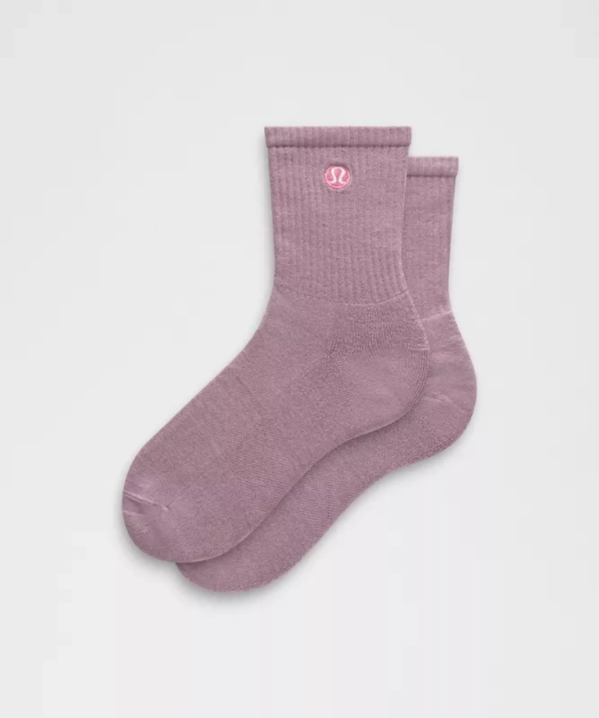 lululemon IE lululemon – Men's Unisex Daily Essential Quarter Socks – Color Purple – Size M