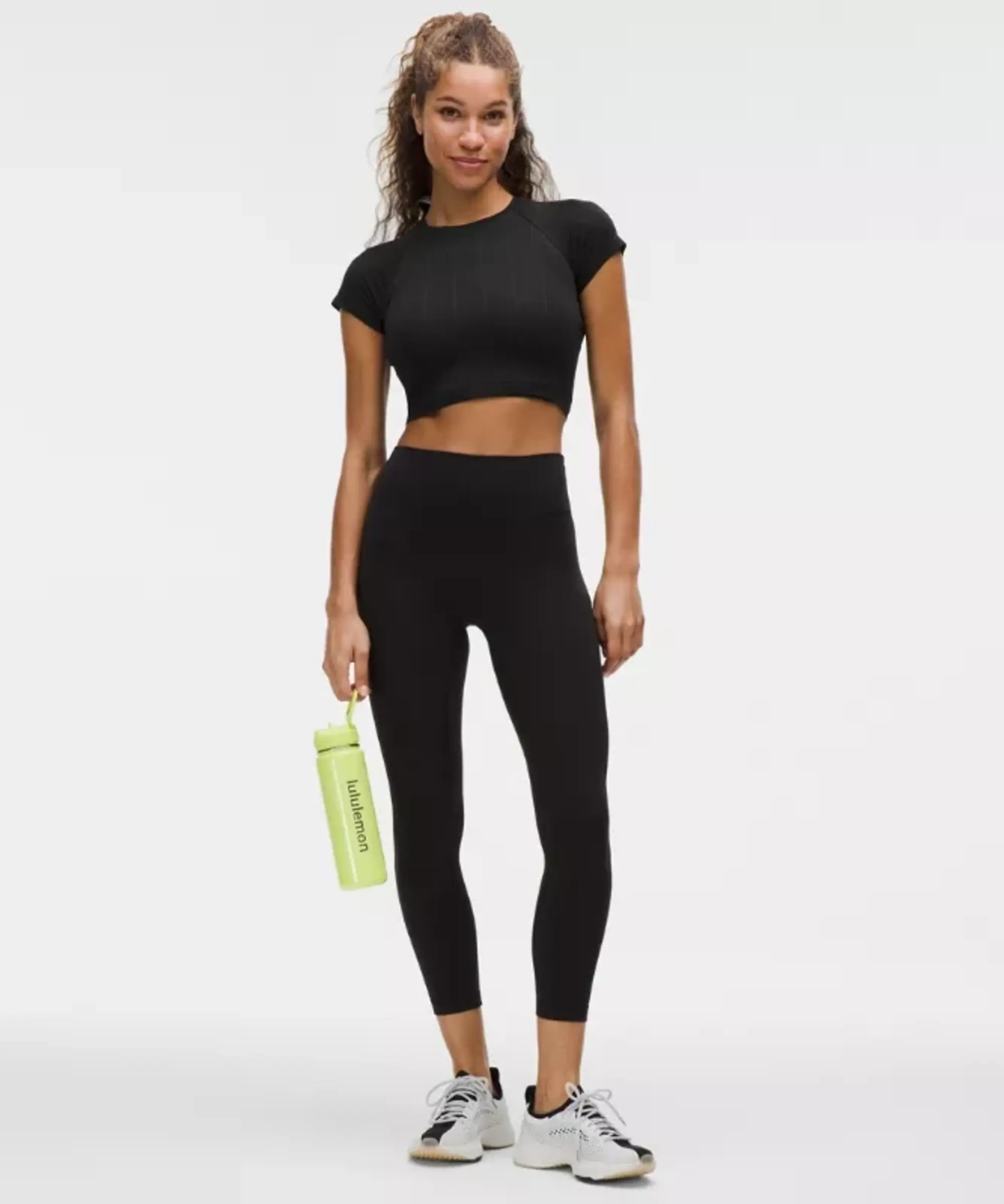 lululemon IE lululemon – Women's Wunder Train Mesh Panel High-Rise Tight Leggings – 25 – Color Black – Size 14