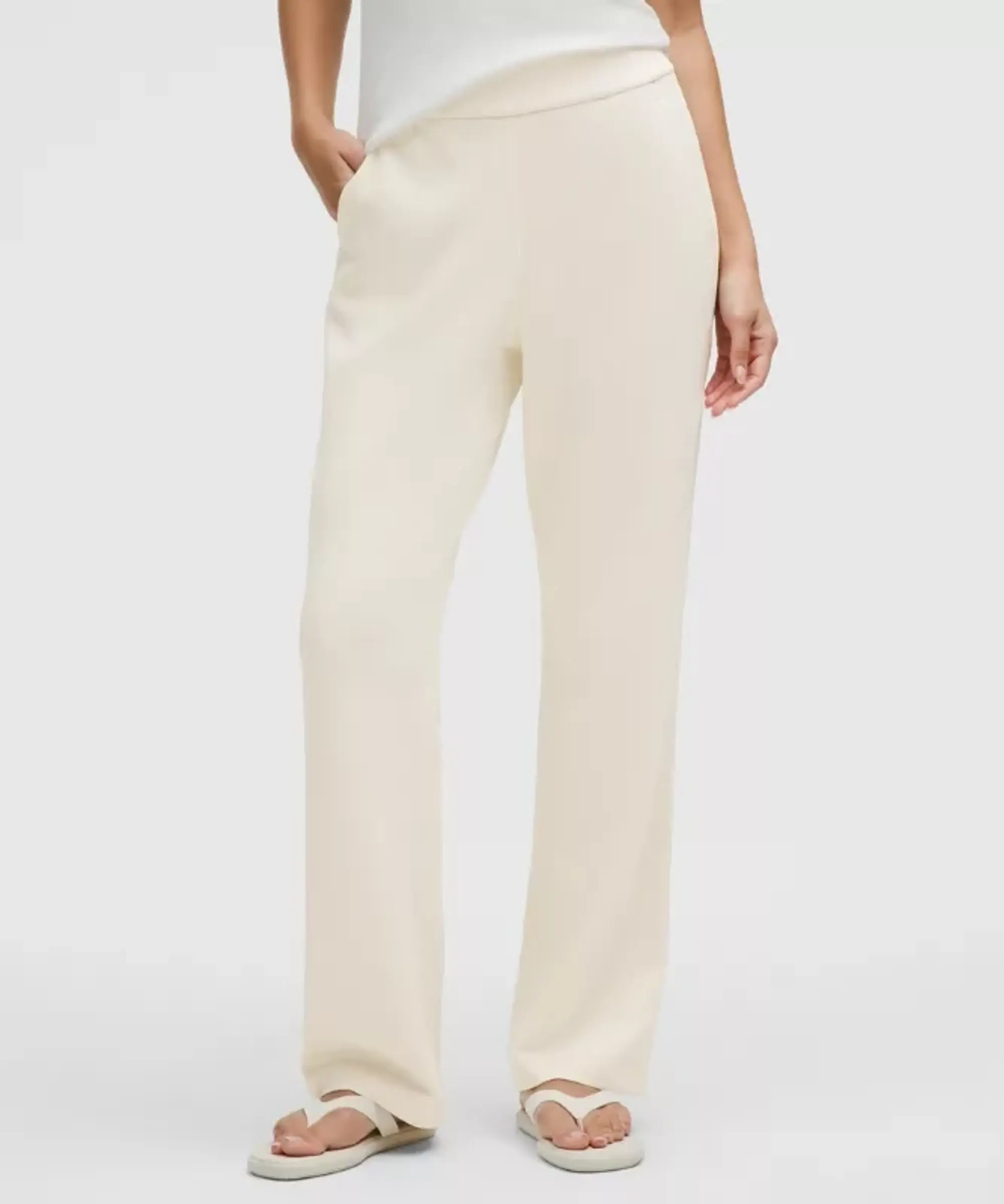 lululemon IE lululemon – Women's Softstreme High-Rise Straight-Leg Pants Regular – Color White – Size 3XS
