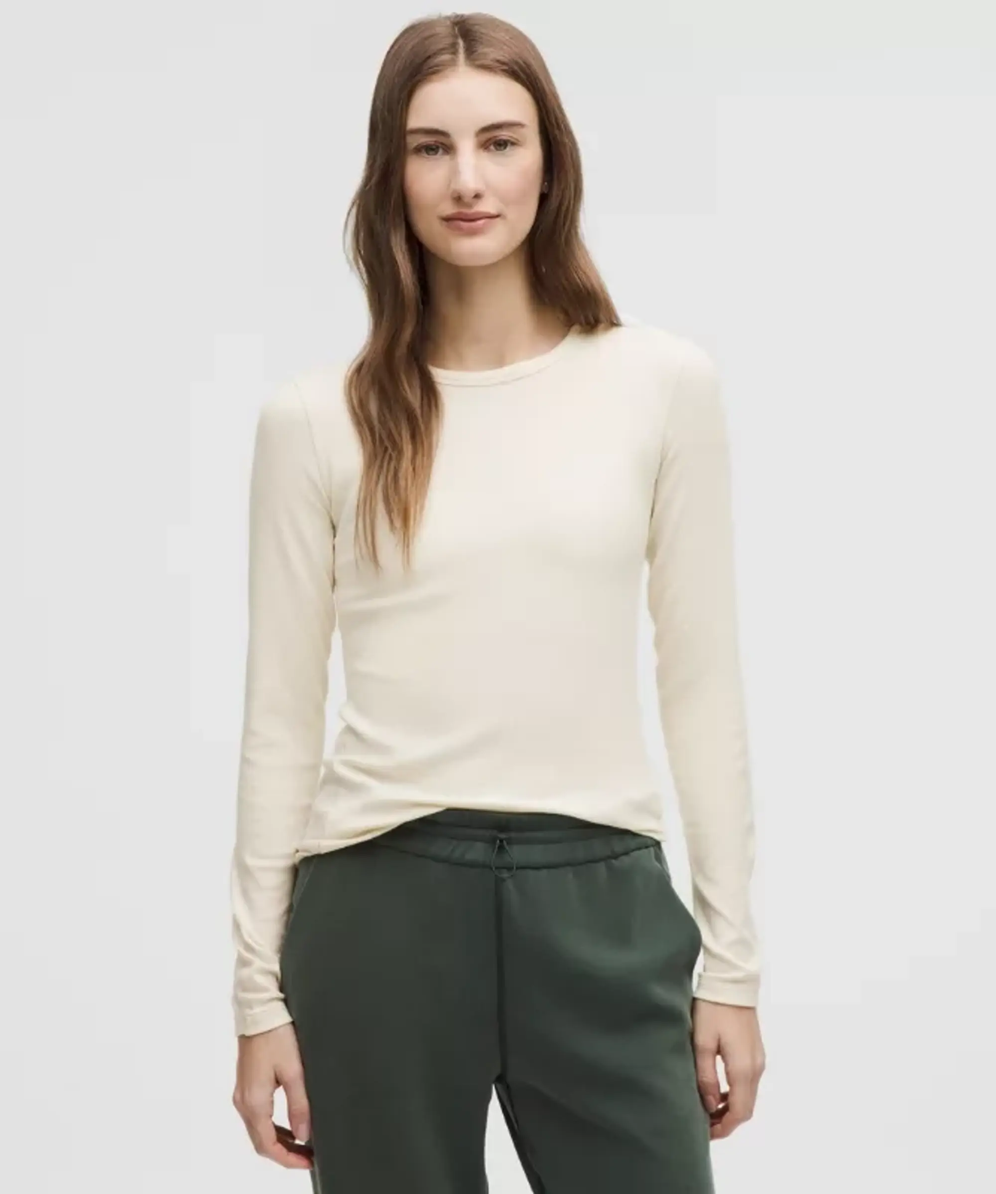 lululemon IE lululemon – Women's Hold Tight Long-Sleeve Shirt – Color White – Size 8