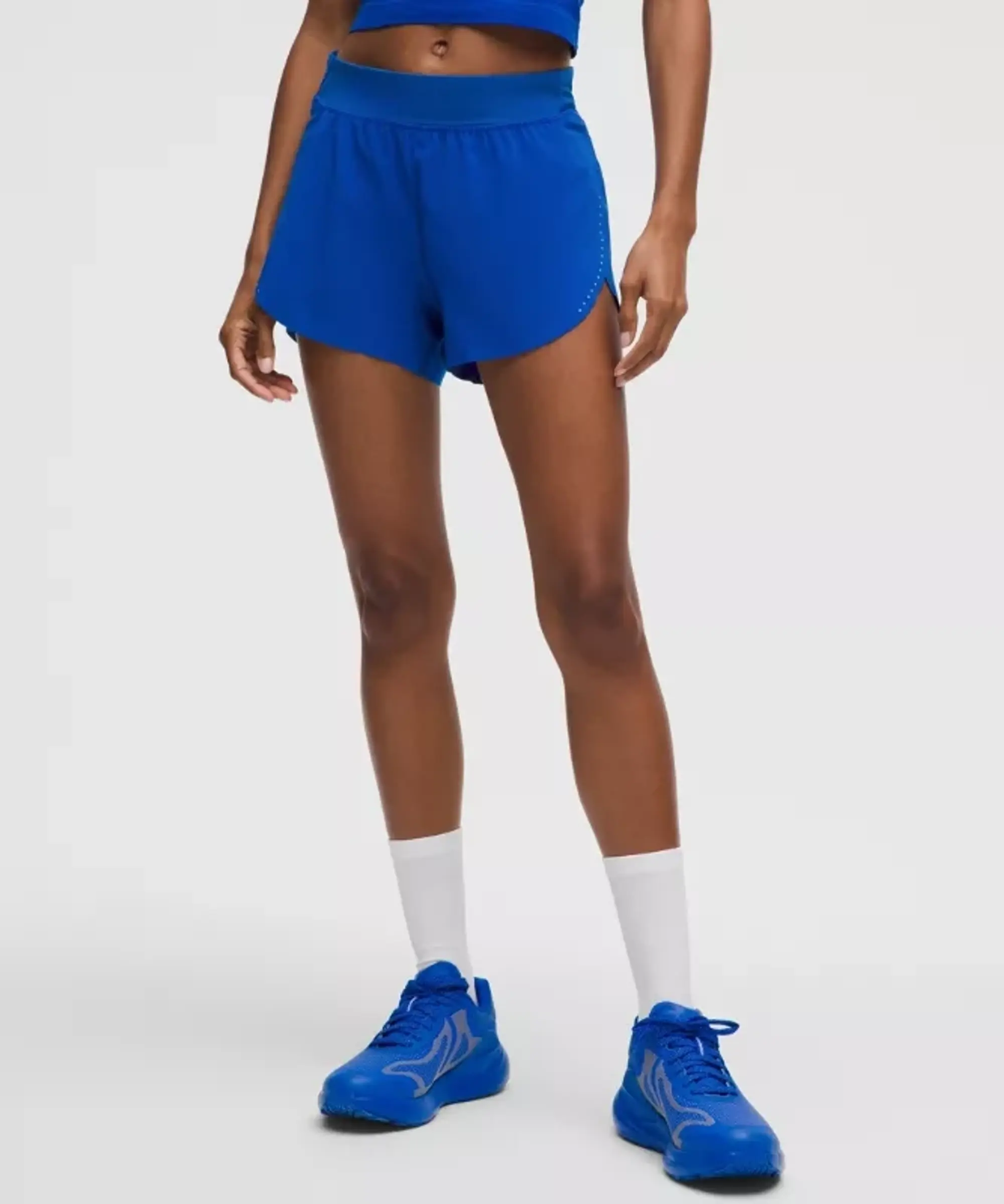 lululemon IE lululemon – Women's Fast and Free High-Rise Classic-Fit Split Shorts – 3 – Color Blue – Size 3XS