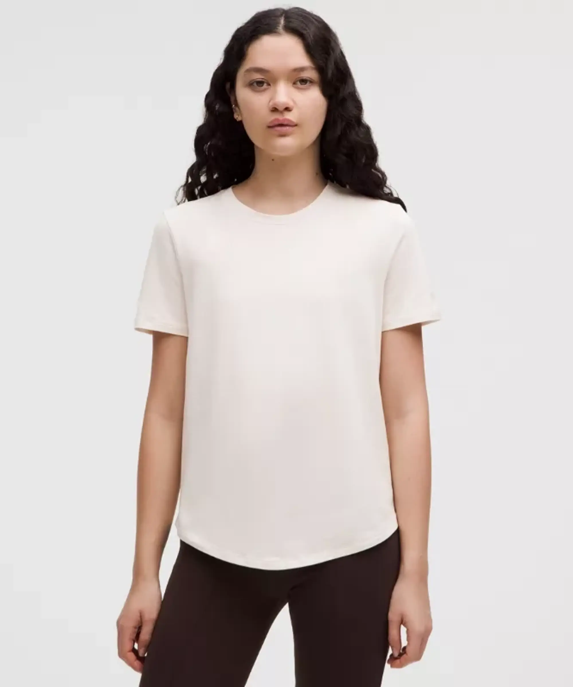 lululemon IE lululemon – Women's Love Curved-Hem Crewneck T-Shirt – Color White – Size 8