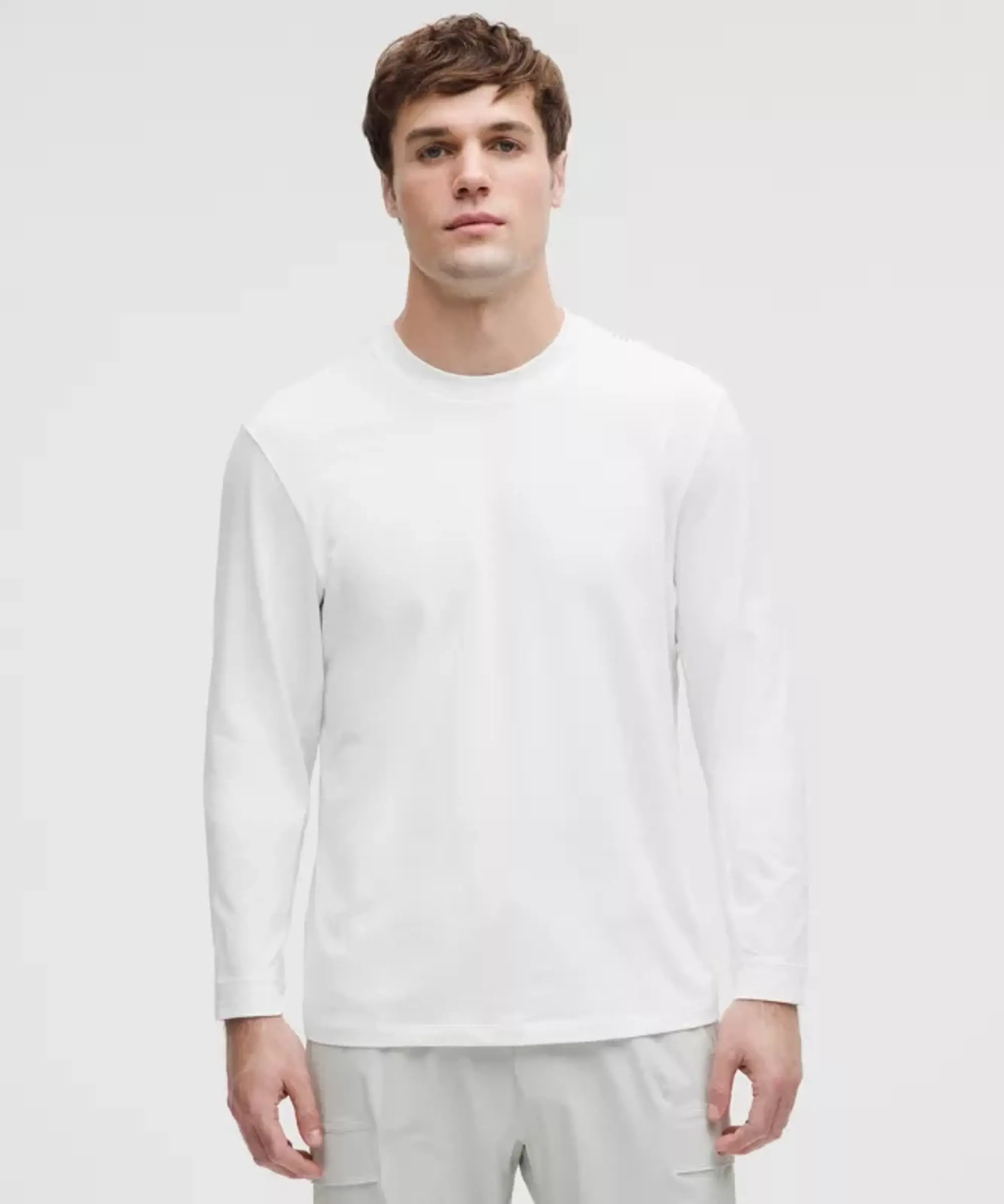 lululemon IE lululemon – Men's Zeroed In Long-Sleeve Shirt – Color White – Size 2XL