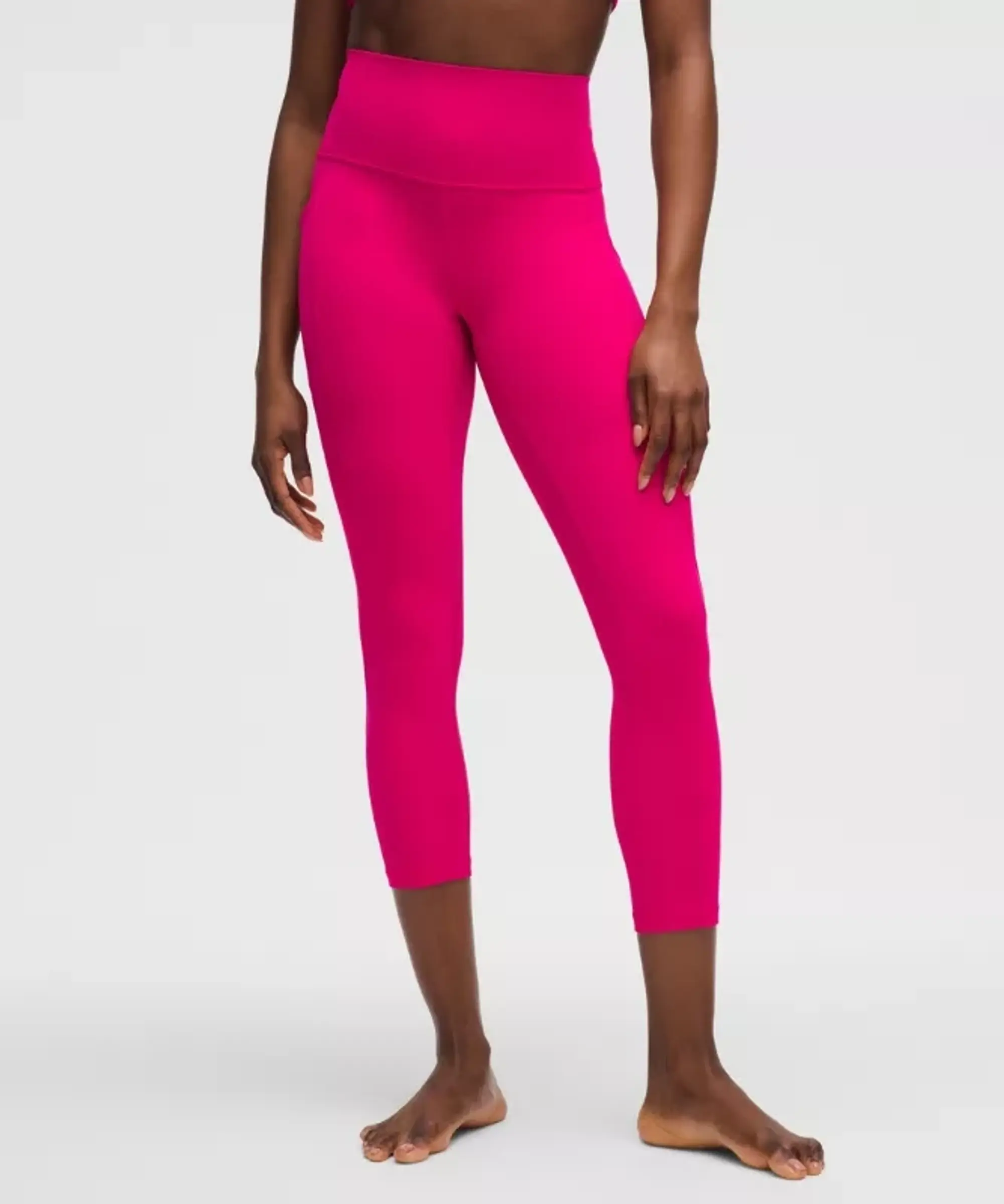 lululemon IE lululemon – Women's Align High-Rise Crop Leggings with Pockets – 23 – Color Pink – Size 8