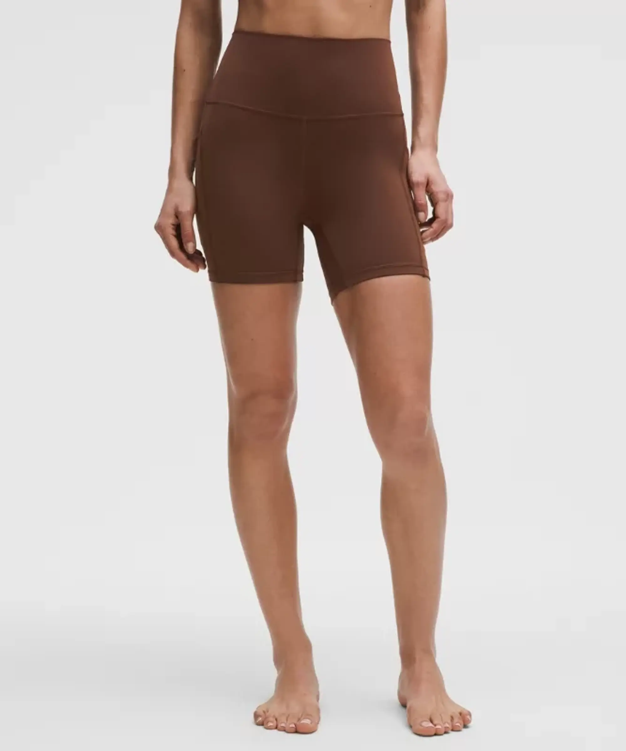 lululemon IE lululemon – Women's Align High-Rise Shorts with Pockets – 6 – Color Brown – Size 8