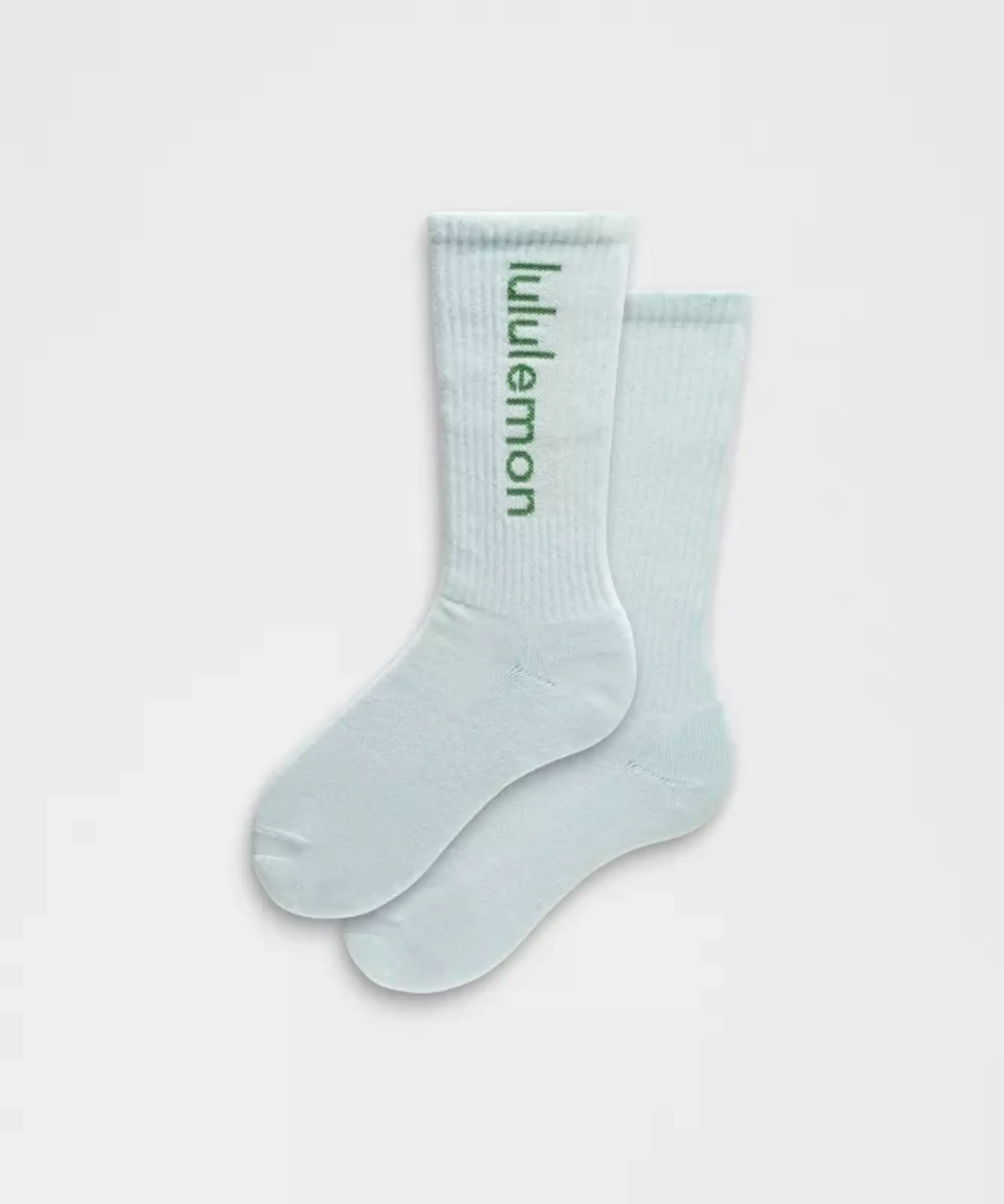lululemon IE lululemon – Men's Unisex Daily Essential Crew Socks Wordmark – Color Blue – Size XL