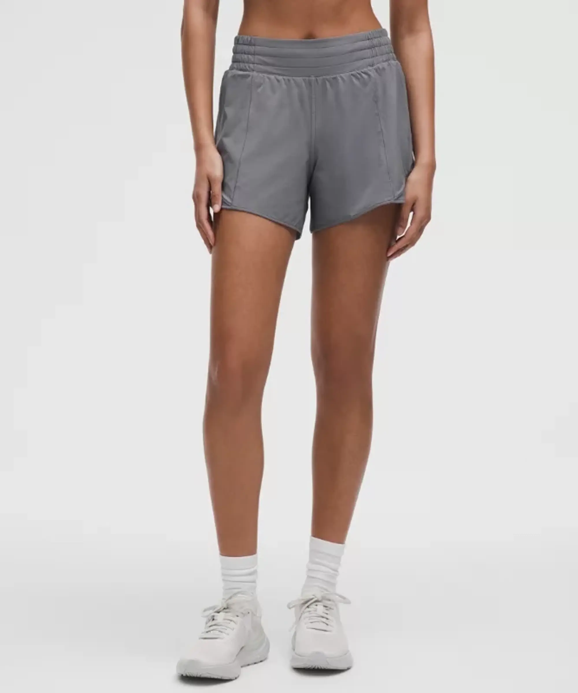 lululemon IE lululemon – Women's Hotty Hot High-Rise Lined Shorts – 4 – Color Grey – Size 8