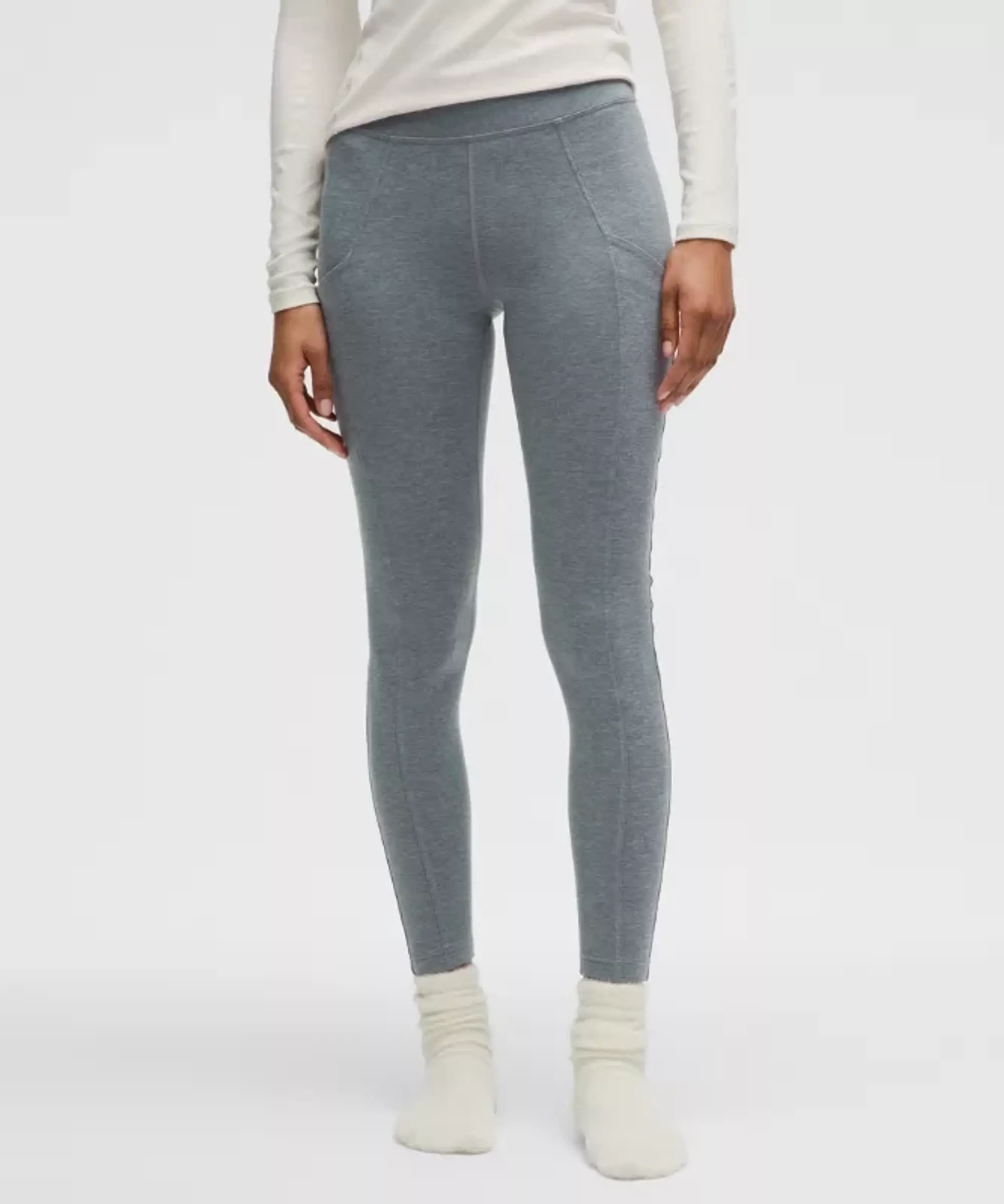 lululemon IE lululemon – Women's Softy Suedey High-Rise Tight Leggings – 28 – Color Grey – Size 8