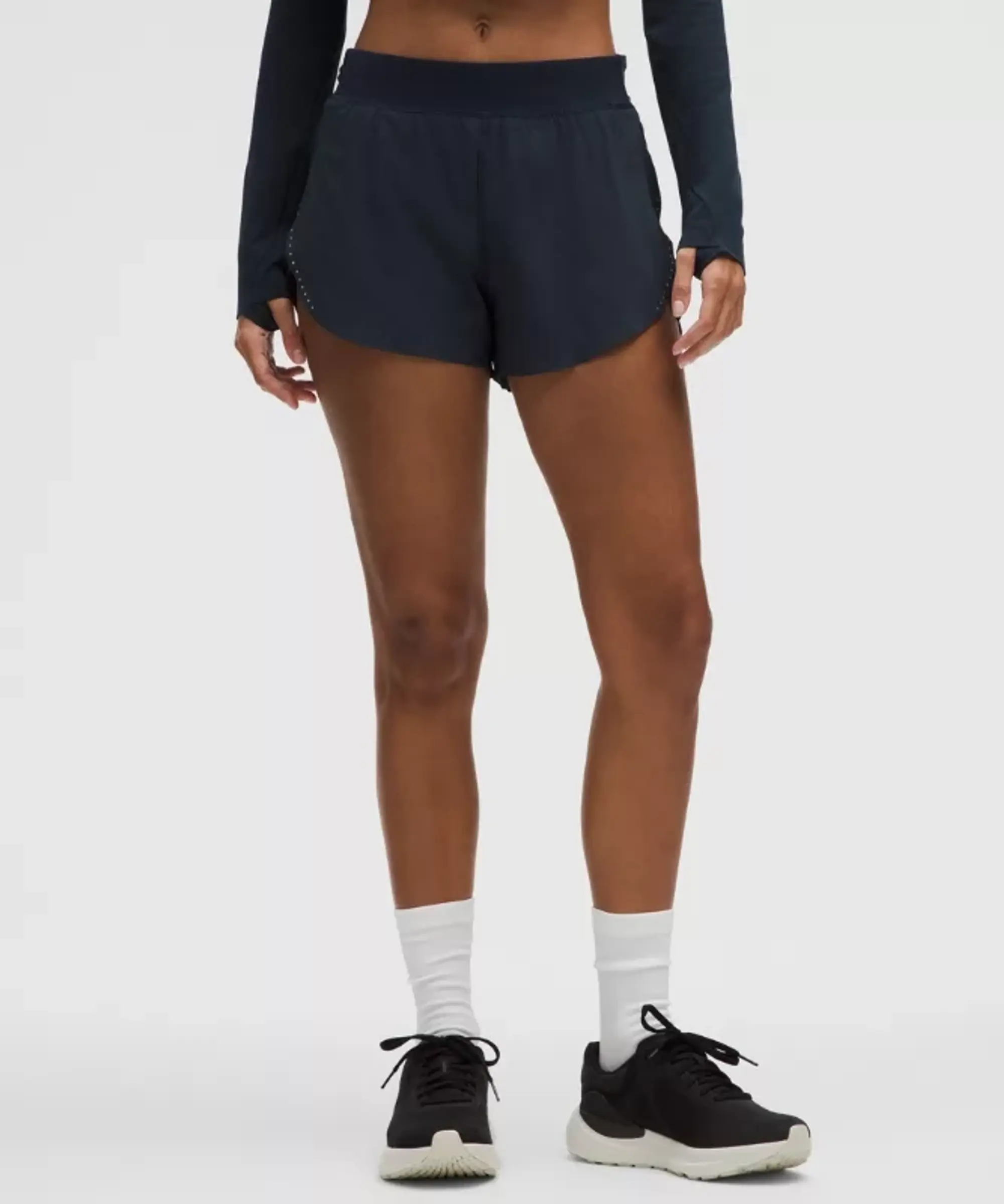 lululemon IE lululemon – Women's Fast and Free High-Rise Classic-Fit Split Shorts – 3 – Color Blue – Size 3XS