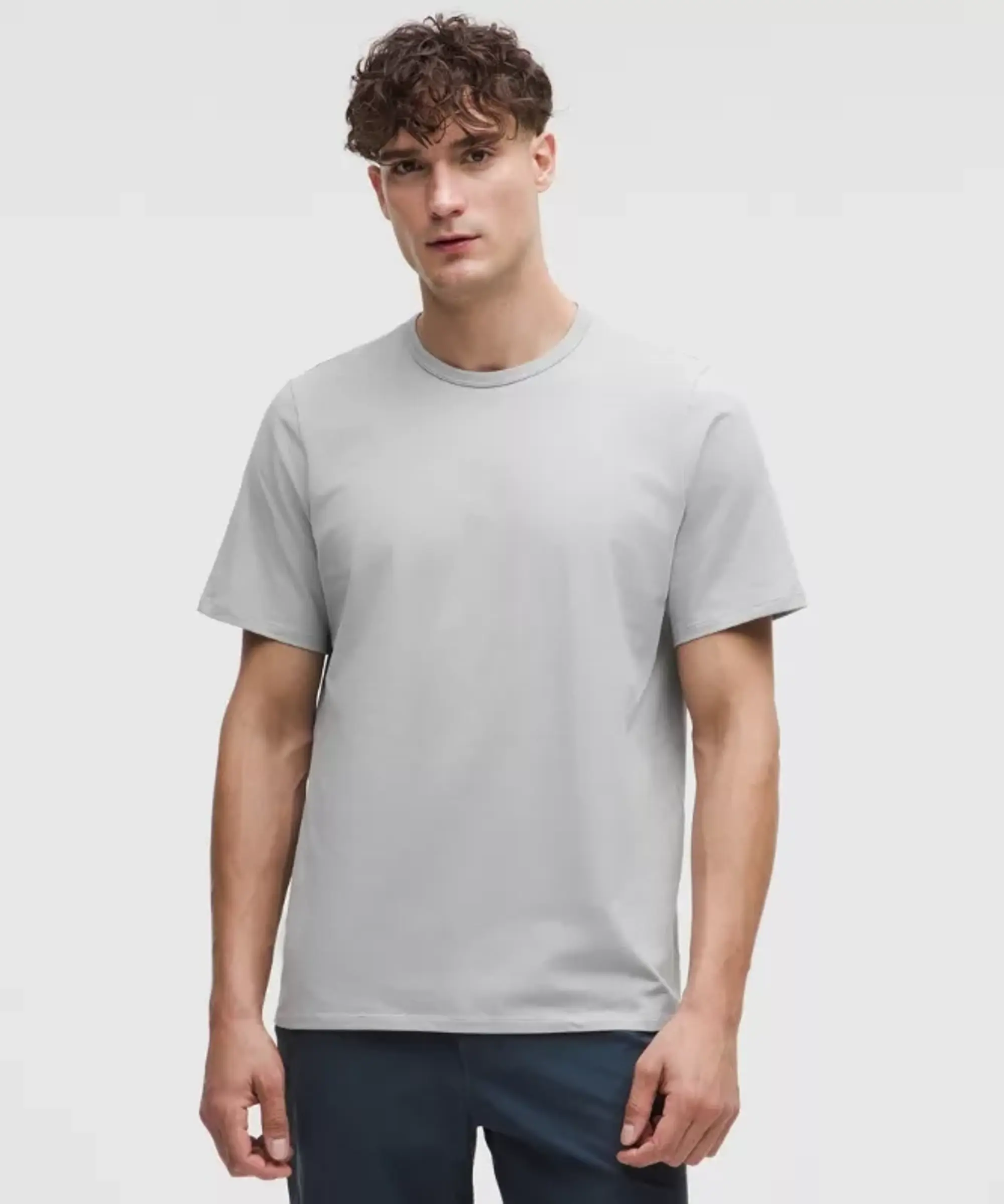 lululemon IE lululemon – Men's Organic Classic-Fit T-Shirt – Color Silver/Grey – Size 2XL